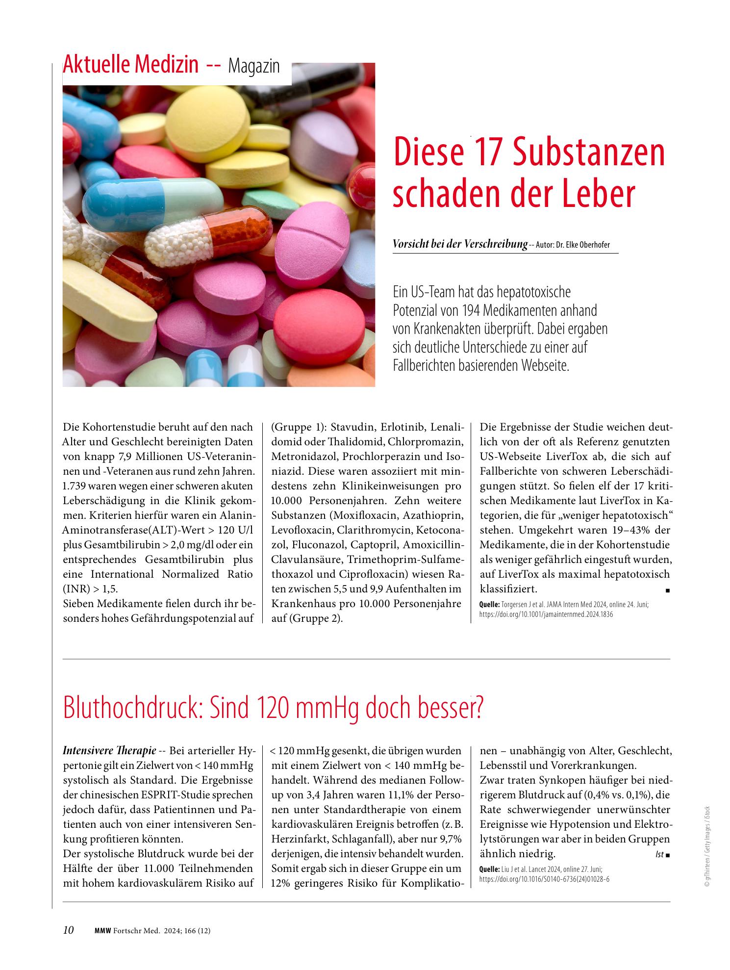 Vorschauseite 1: Bluthochdruck: Sind 120 mmHg doch besser?