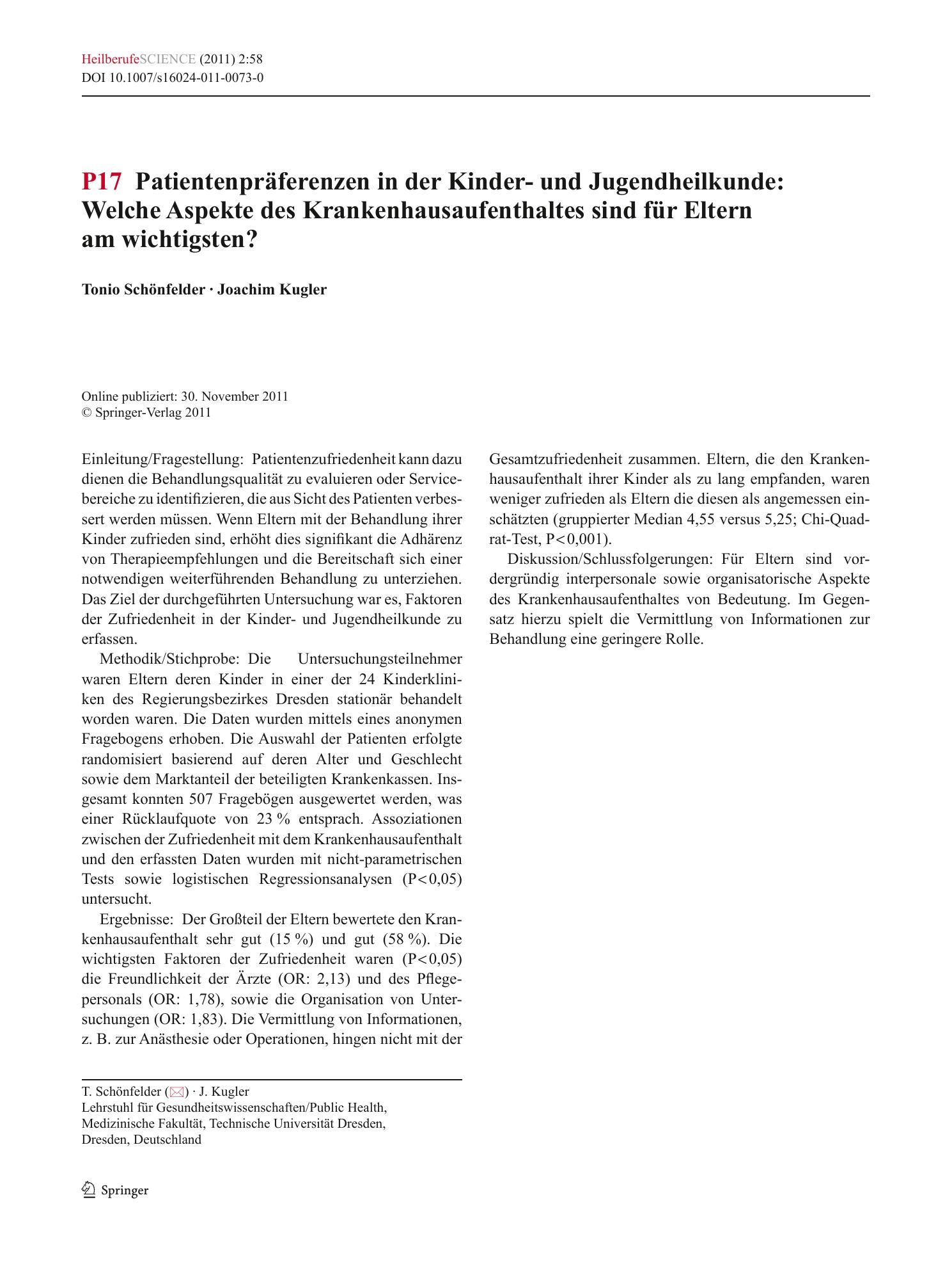 Vorschauseite 1: P17 Patientenpräferenzen