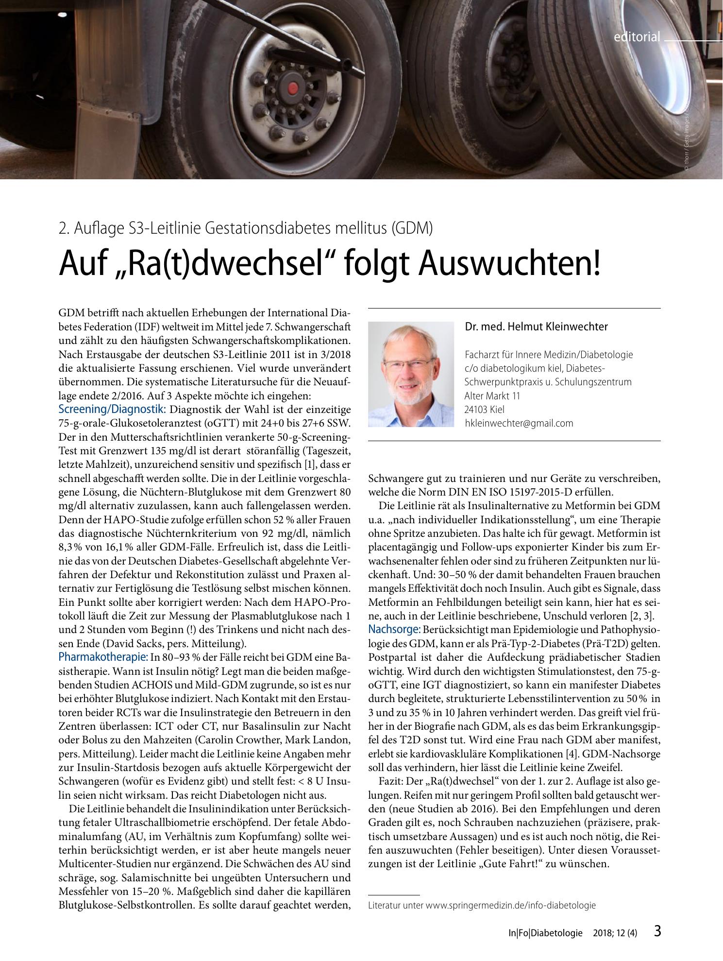 Vorschauseite 1: Auf „Ra(t)dwechsel“ folgt Auswuchten!