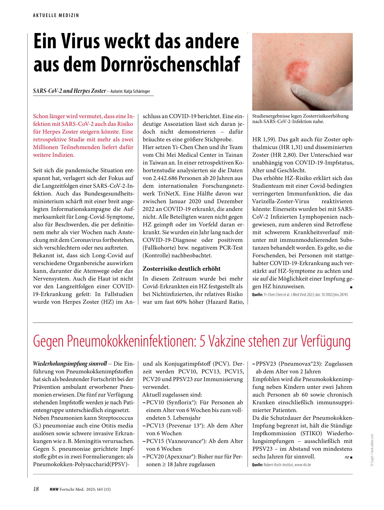 Vorschauseite 1: Ein Virus weckt das andere aus dem Dornröschenschlaf