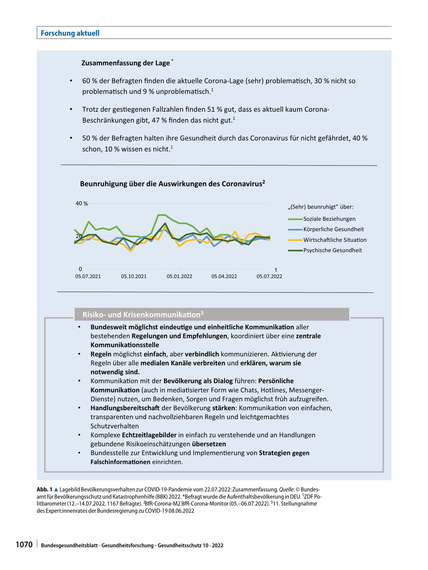 Vorschauseite 4: Lagebild Bevölkerungsverhalten für ein effektives Krisenmanagement