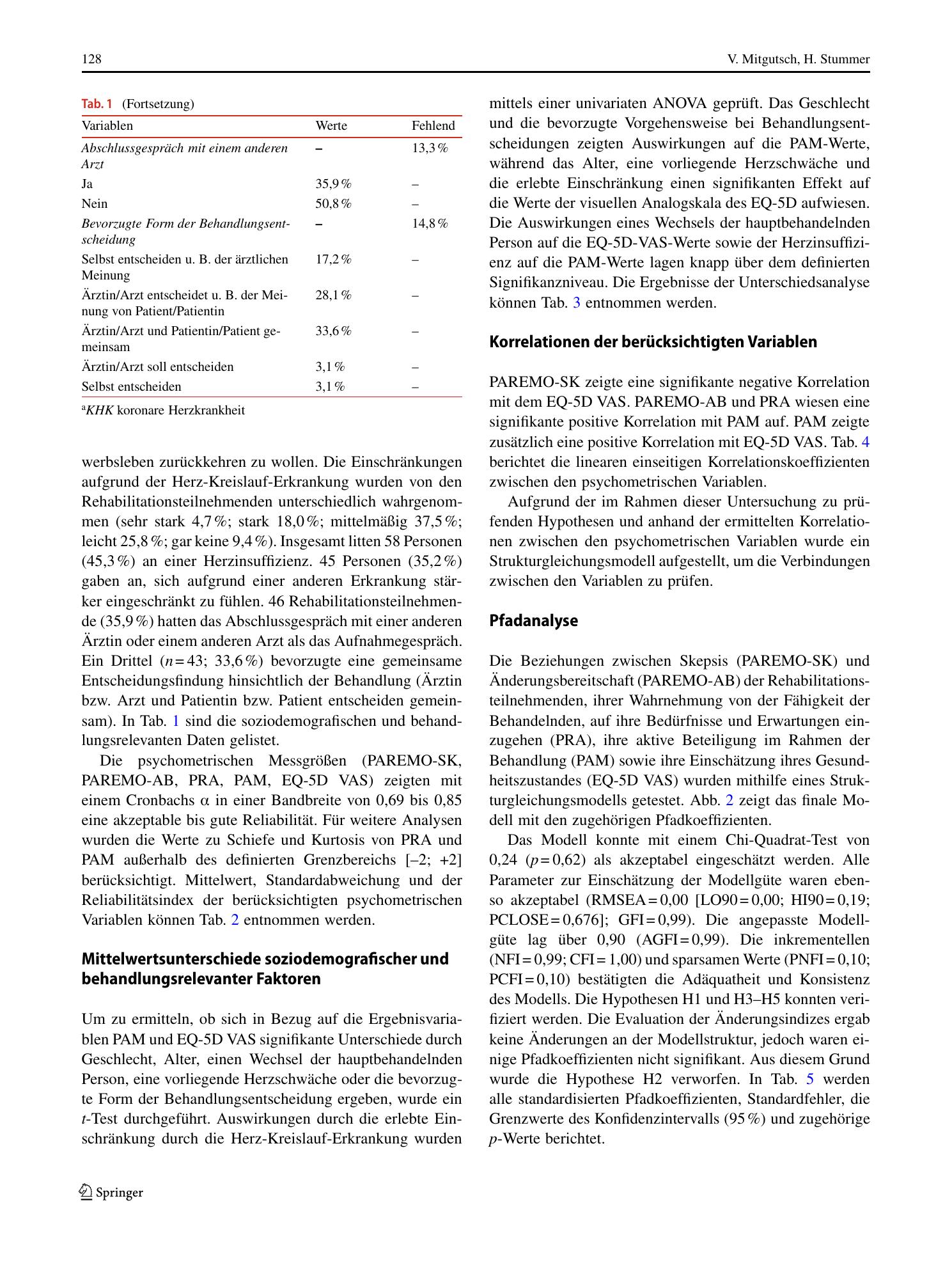 Vorschauseite 6: Selbstbestimmung und Gesundheitszustand – eine Pfadanalyse in der kardiologischen Rehabilitation
