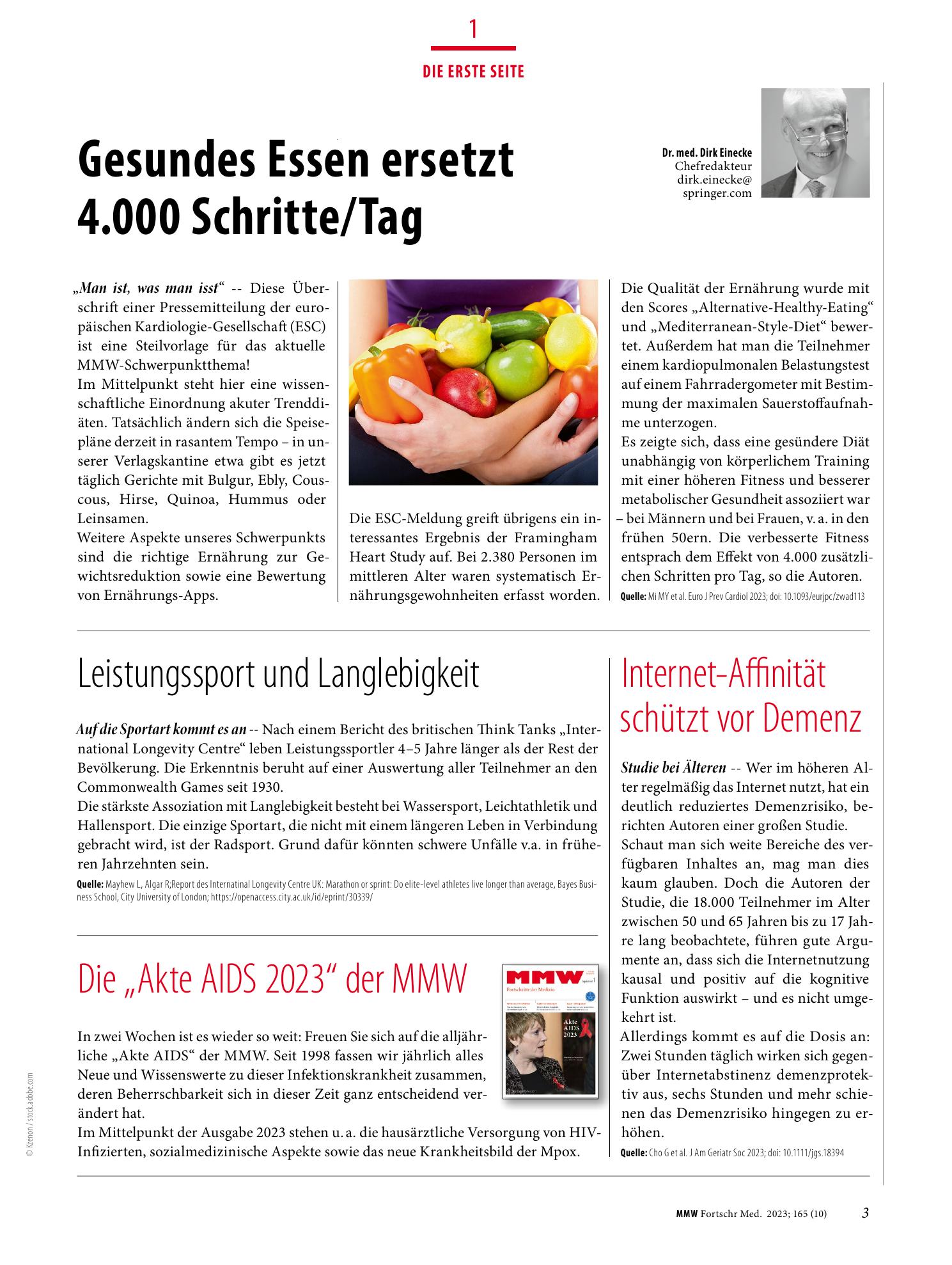 Vorschauseite 1: Die Erste Seite