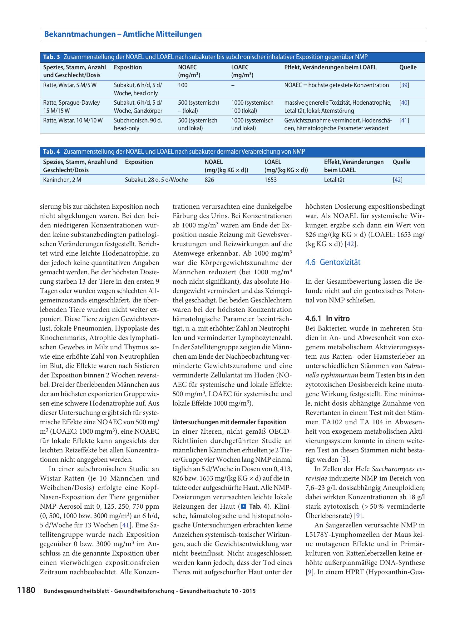 Vorschauseite 6: Stoffmonographie für N-Methyl-2-pyrrolidon (NMP) und „Human-Biomonitoring“-Werte für die Metaboliten 5-Hydroxy-NMP und 2-Hydroxy-N-methylsuccinimid im Urin von Erwachsenen und Kin…