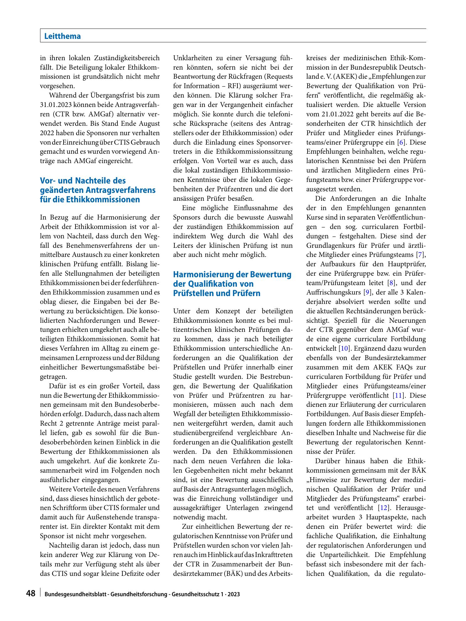 Vorschauseite 4: Bewertung klinischer Arzneimittelprüfungen durch Ethikkommissionen: Änderungen durch die neue EU-Verordnung 536/2014 (CTR) und nötige Harmonisierungsmaßnahmen