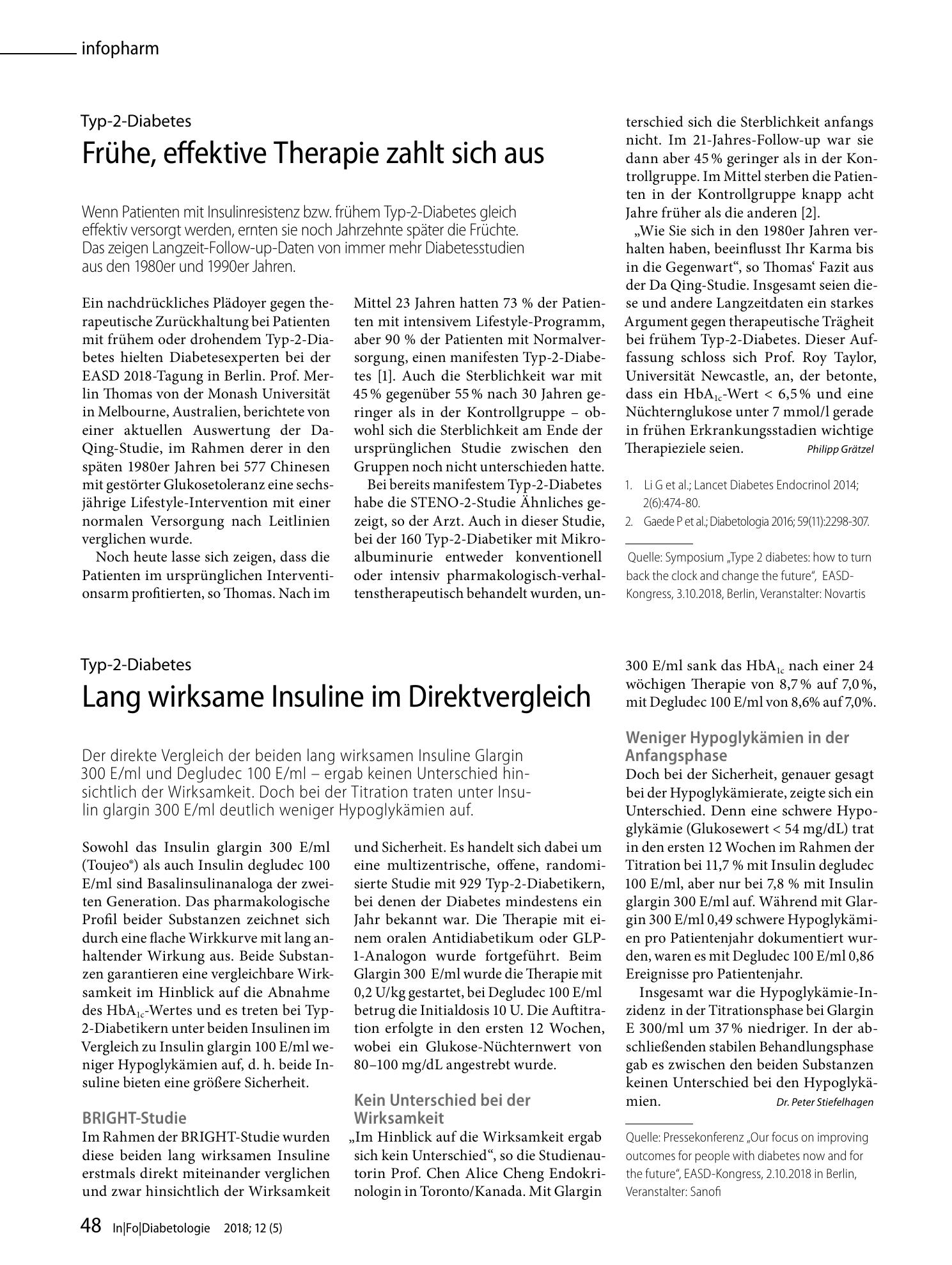 Vorschauseite 1: Frühe, effektive Therapie zahlt sich aus