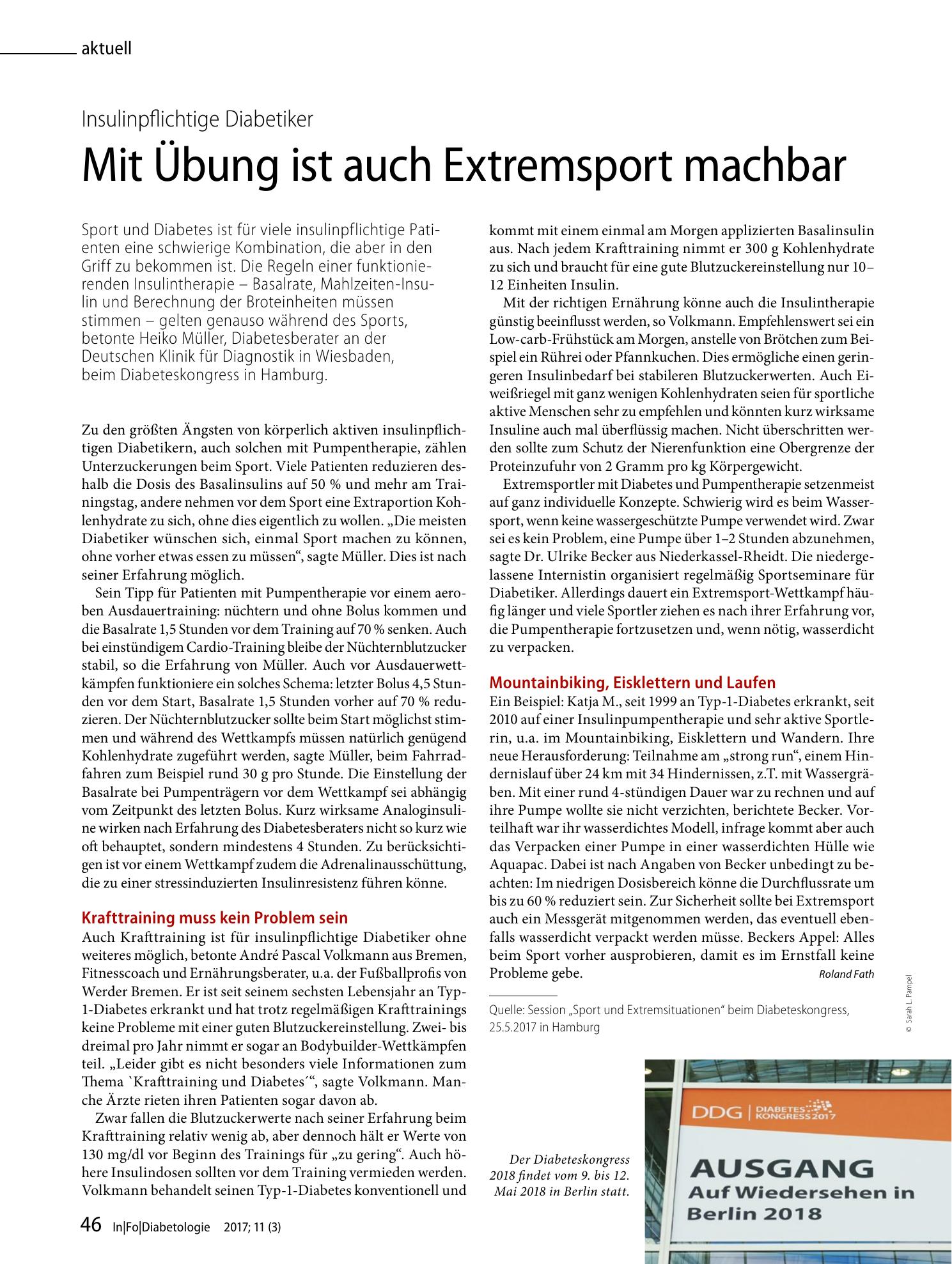 Vorschauseite 1: Mit Übung ist auch Extremsport machbar