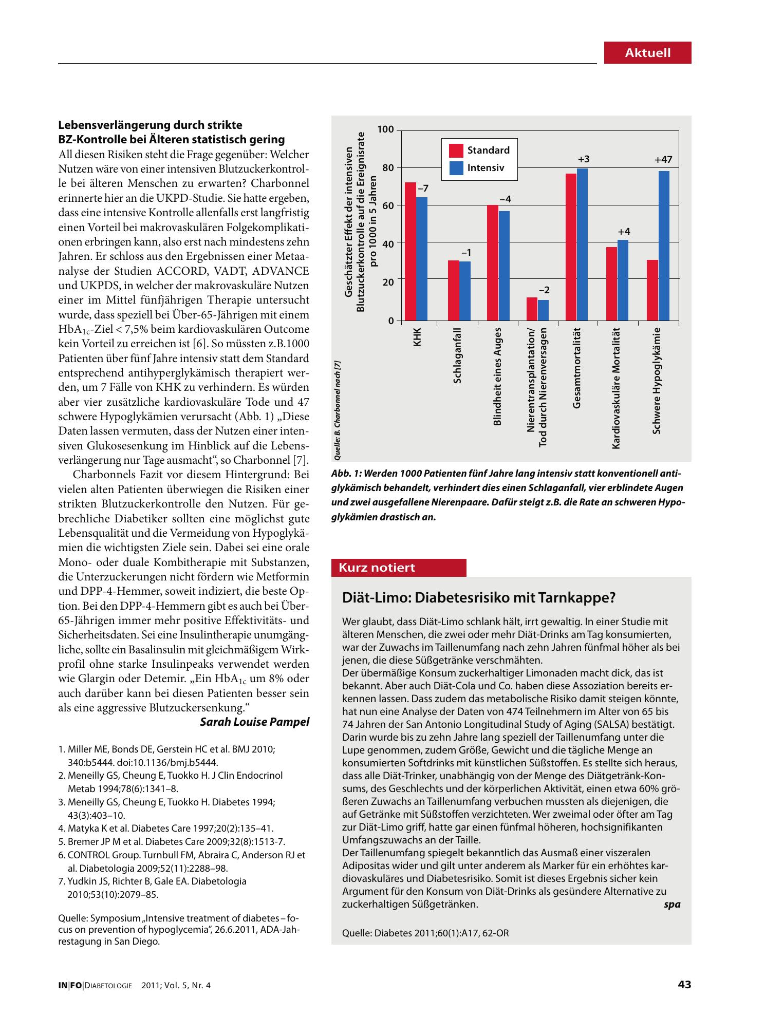 Vorschauseite 1: Diät-Limo: Diabetesrisiko mit Tarnkappe?