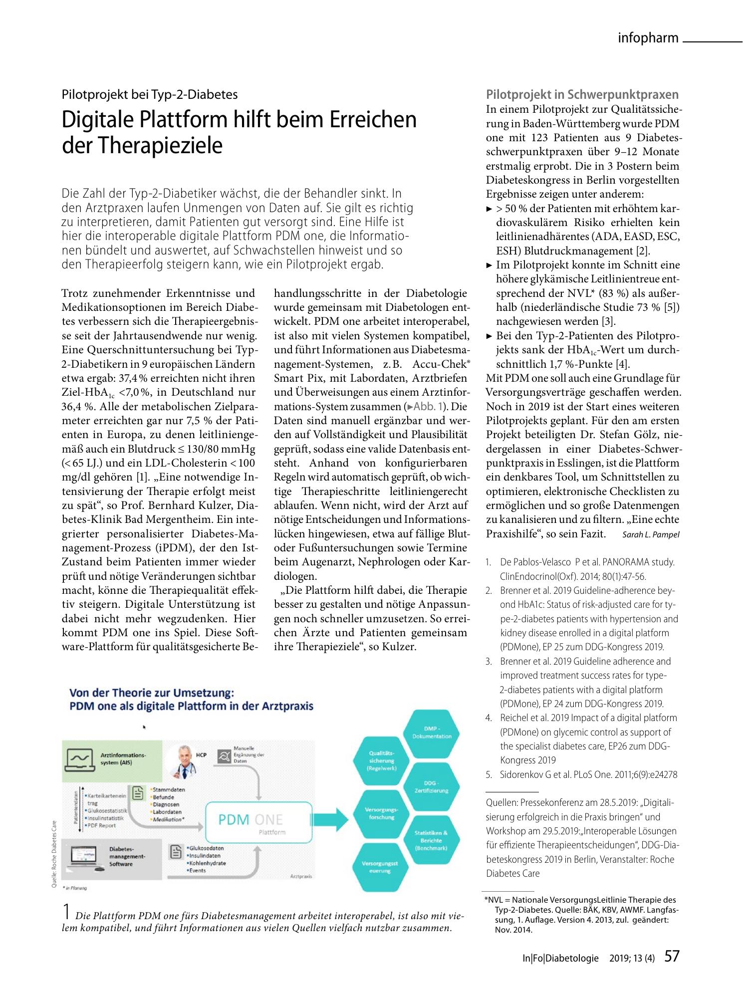 Vorschauseite 1: Digitale Plattform hilft beim Erreichen der Therapieziele