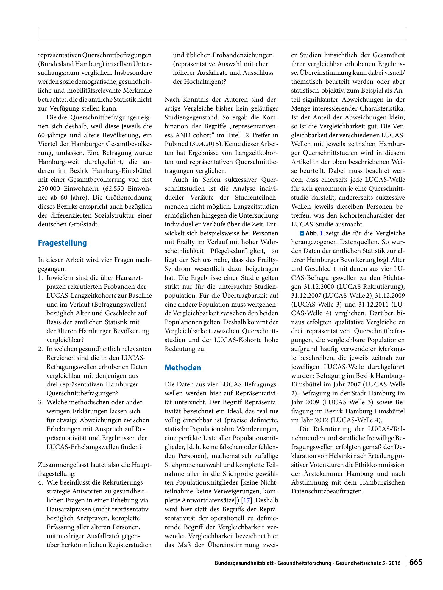 Vorschauseite 4: Vergleichbarkeit von Studien epidemiologischer Alternsforschung