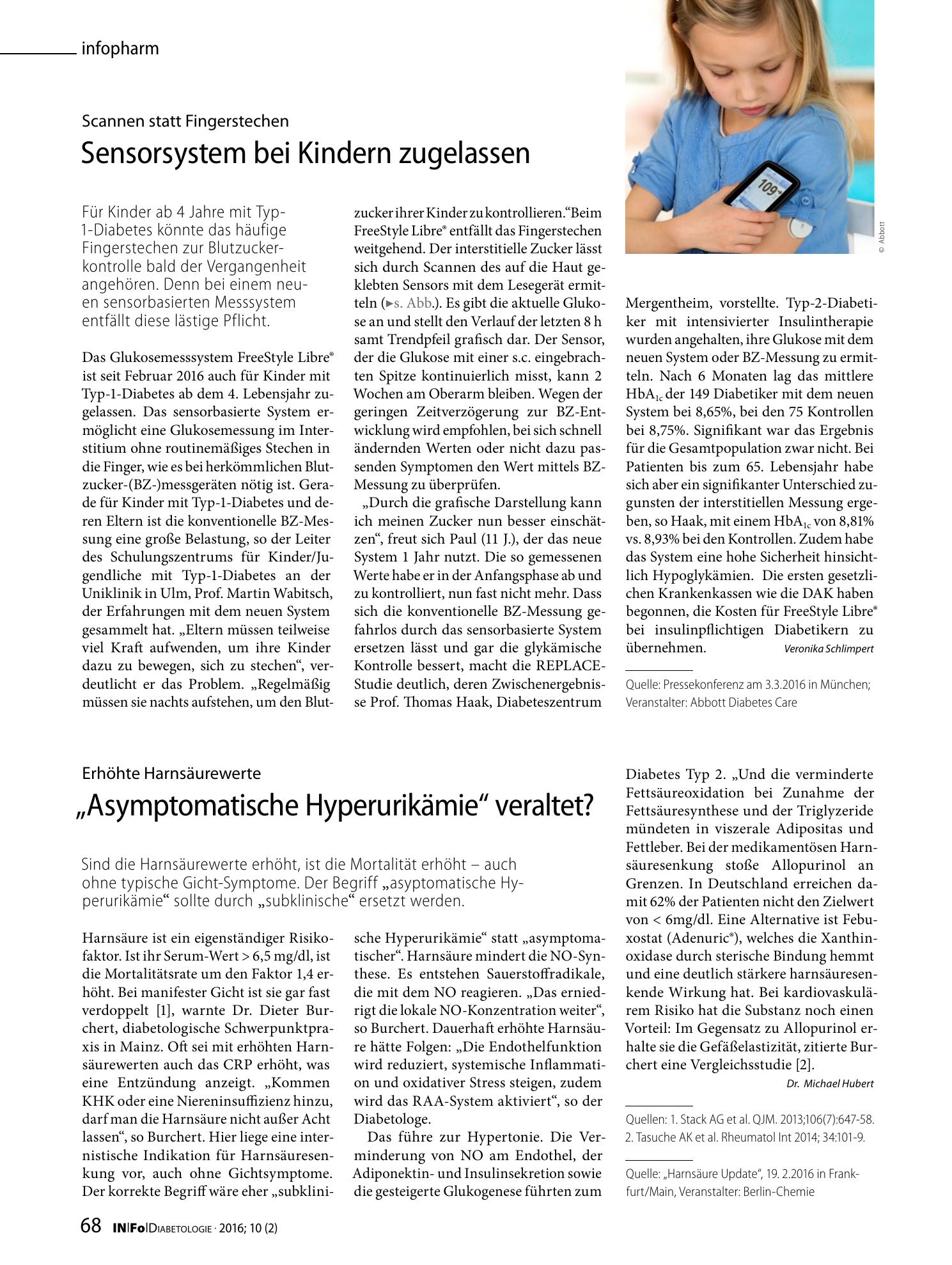 Vorschauseite 1: „Asymptomatische Hyperurikämie“ veraltet?