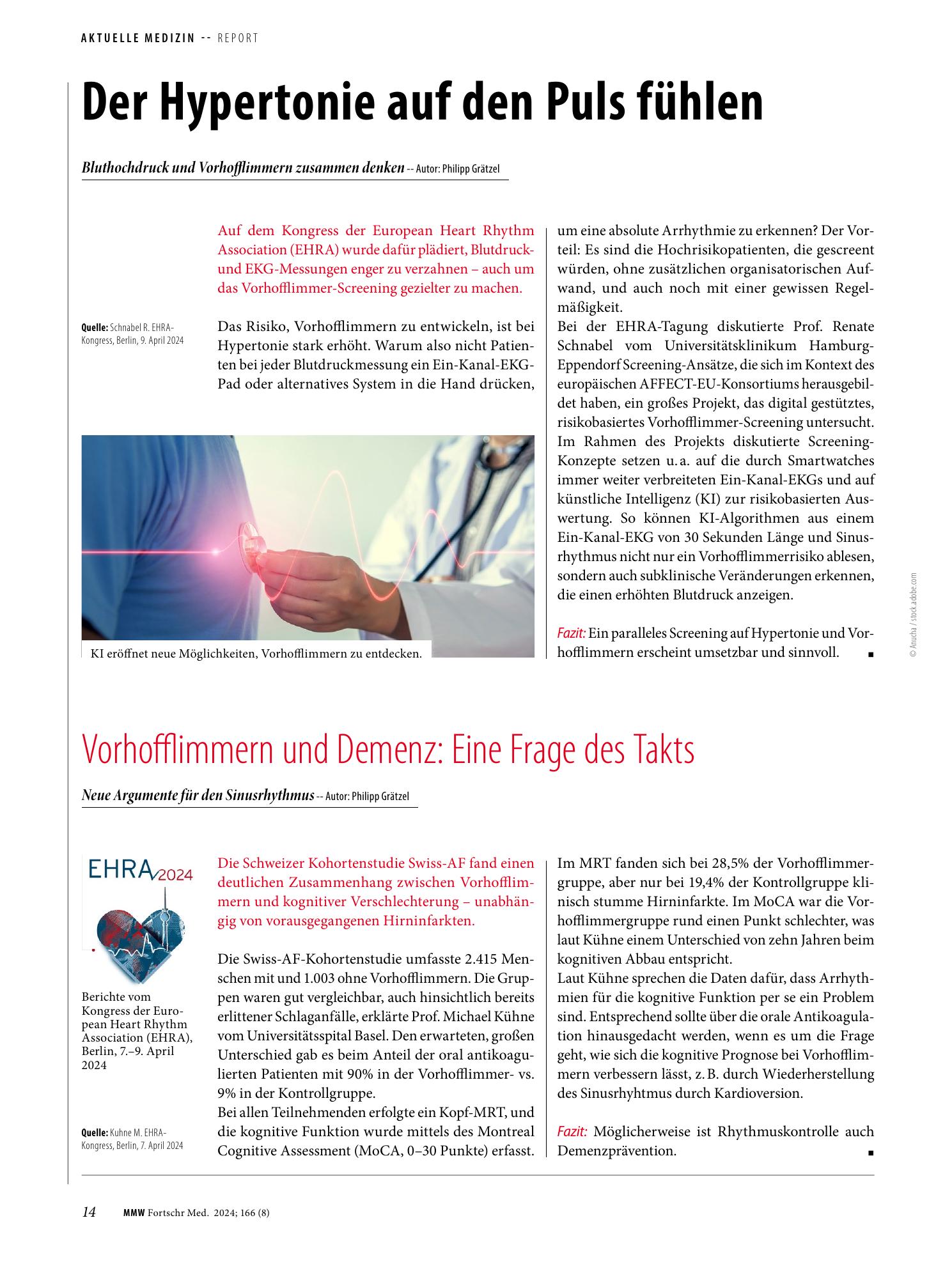 Vorschauseite 1: Der Hypertonie auf den Puls fühlen
