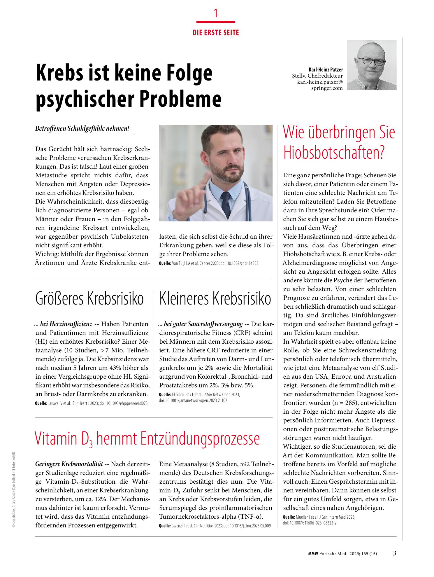Vorschauseite 1: Die Erste Seite