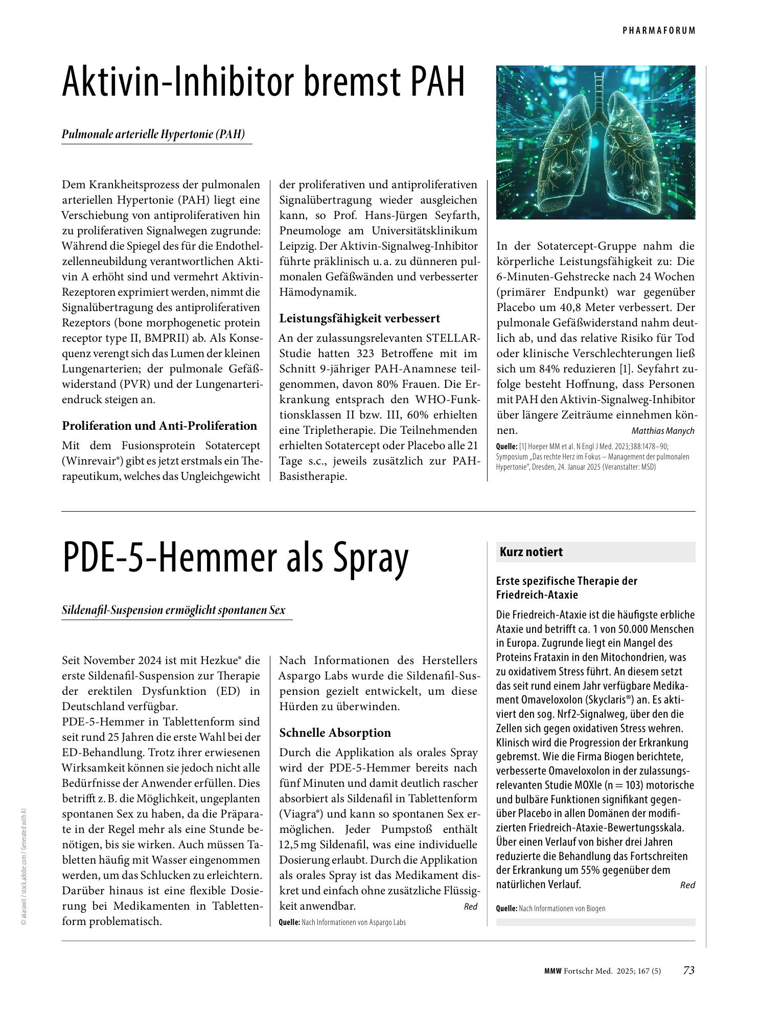 Vorschauseite 1: PDE-5-Hemmer als Spray