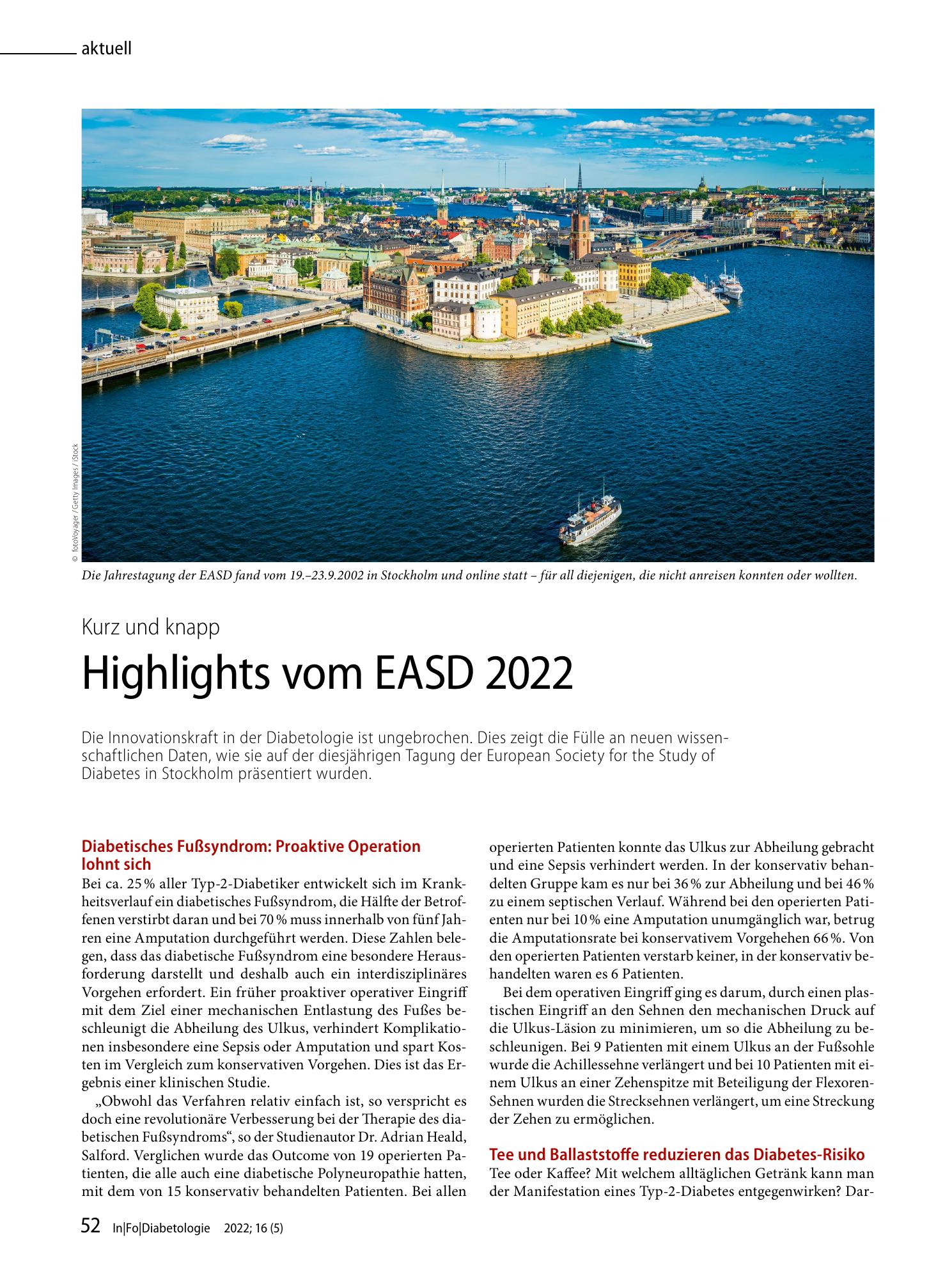 Vorschauseite 1: Highlights vom EASD 2022