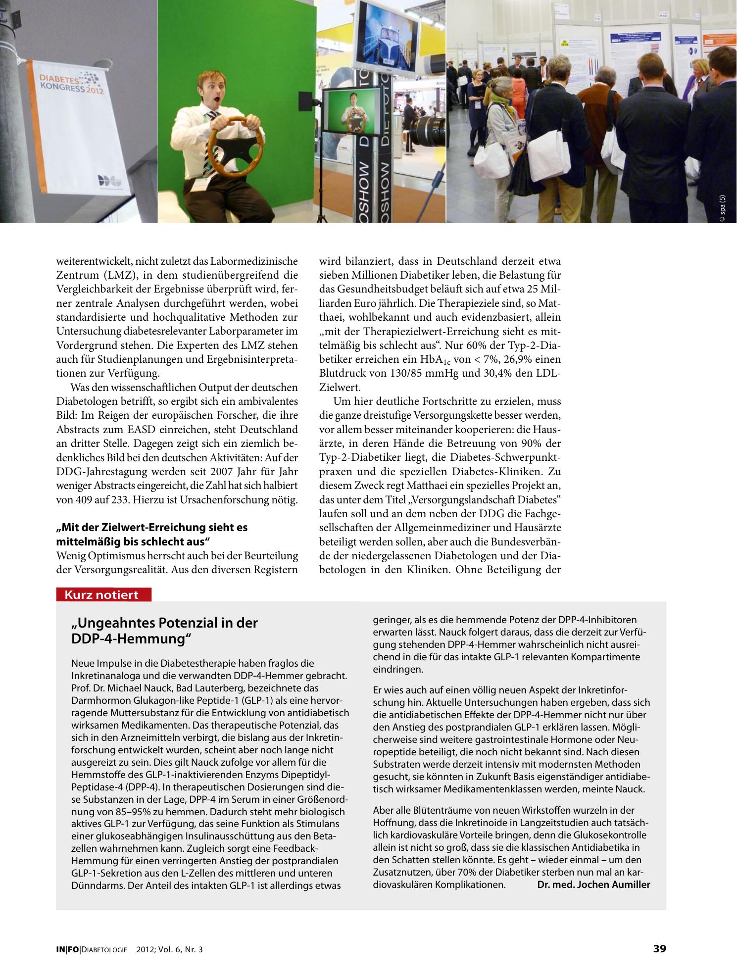 Vorschauseite 1: „Ungeahntes Potenzial in der DDP-4-Hemmung“
