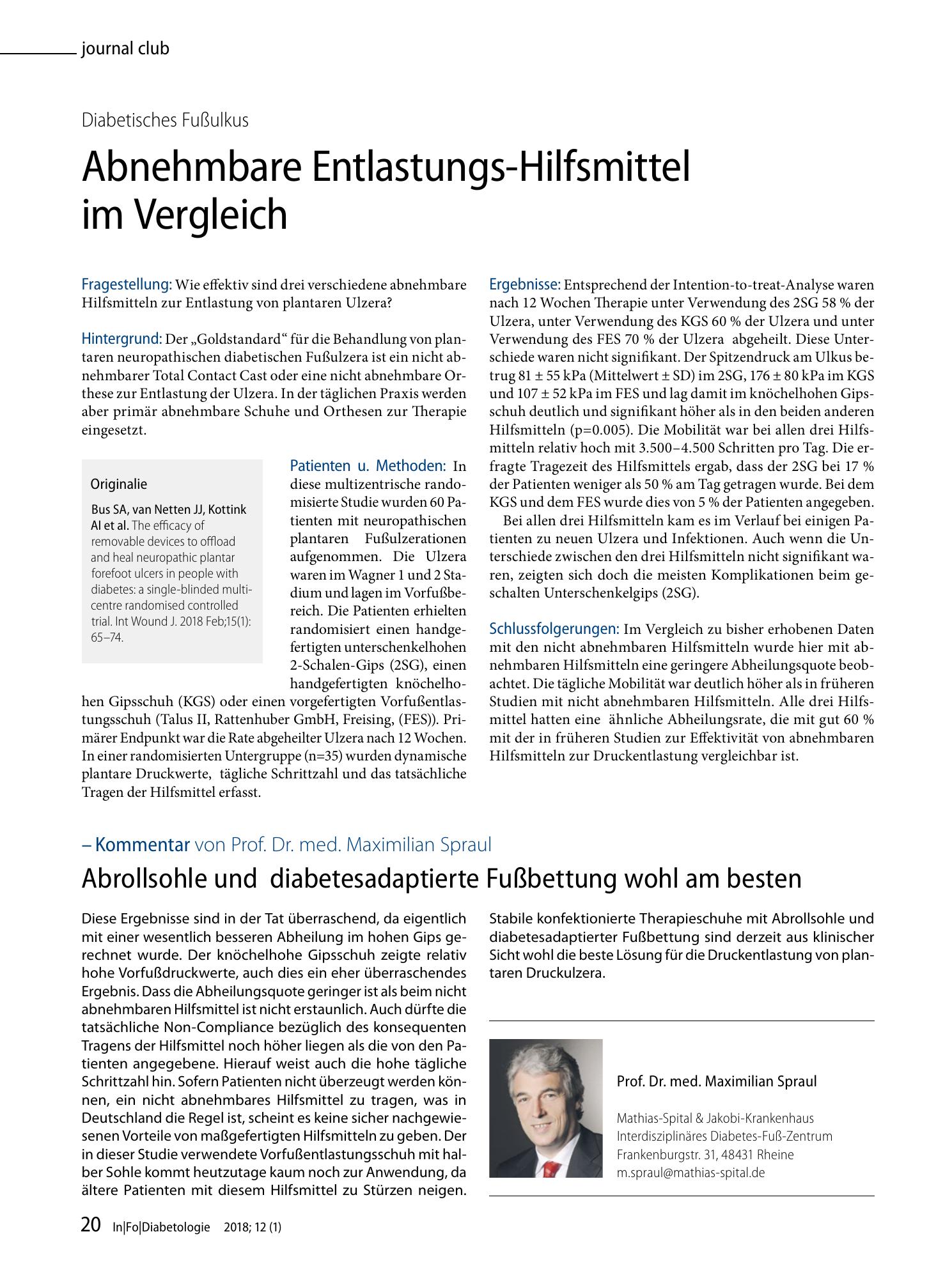 Vorschauseite 1: Abnehmbare Entlastungs-Hilfsmittel im Vergleich