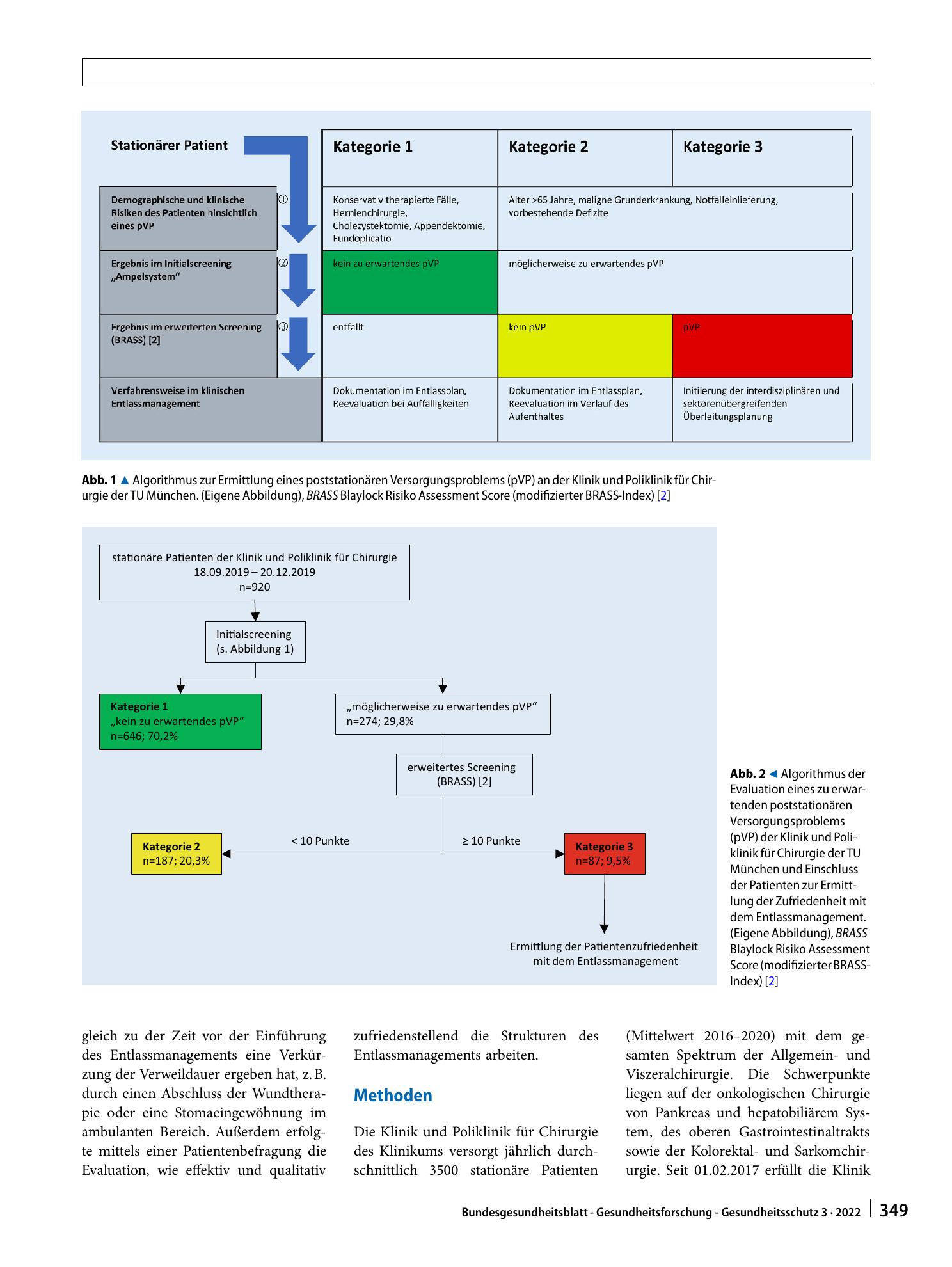 Vorschauseite 2: Einführung des Entlassmanagements an einer Universitätsklinik für Chirurgie: Explorative Analyse von Kosten, Verweildauer und Patientenzufriedenheit