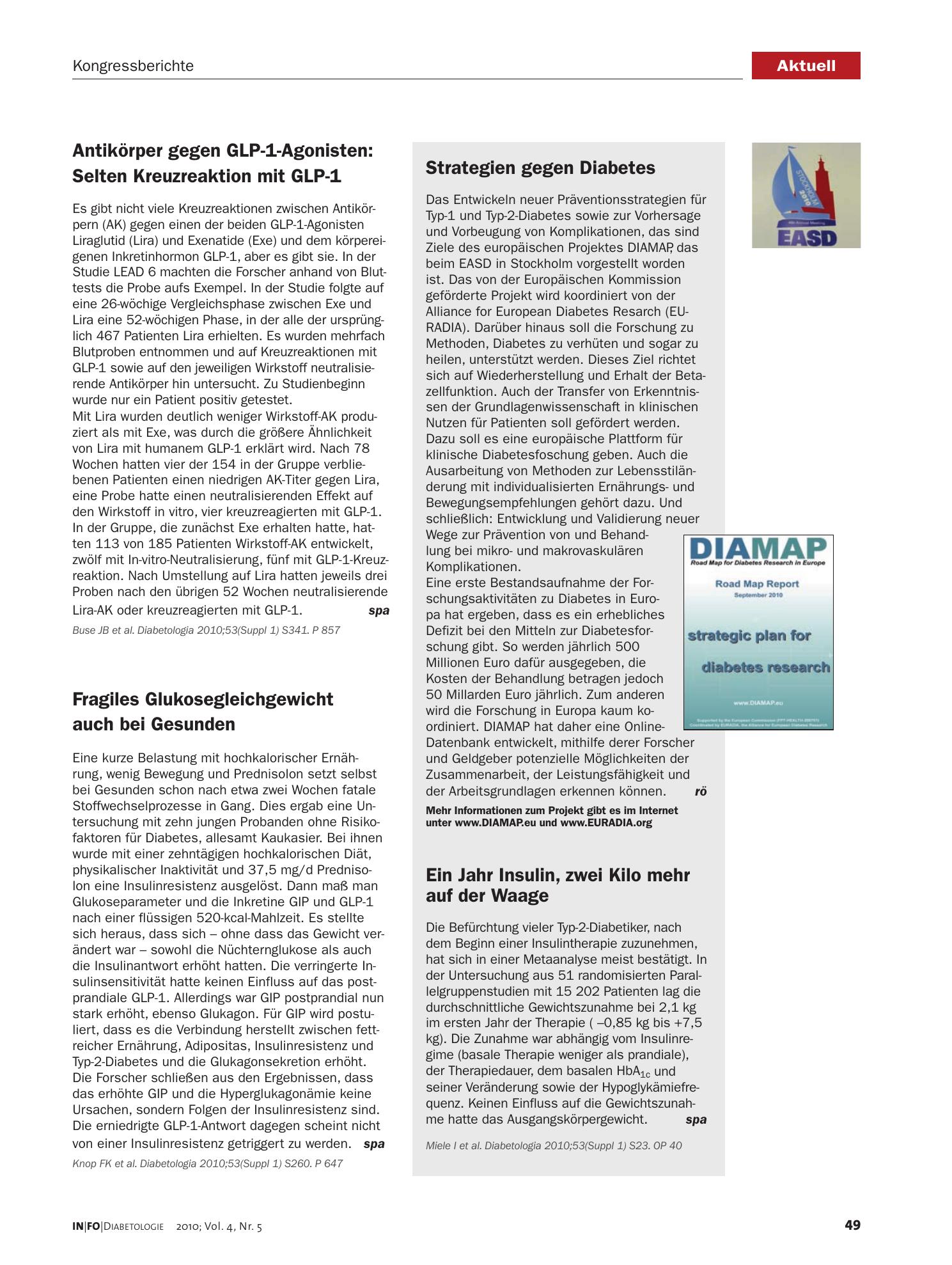 Vorschauseite 1: Strategien gegen Diabetes