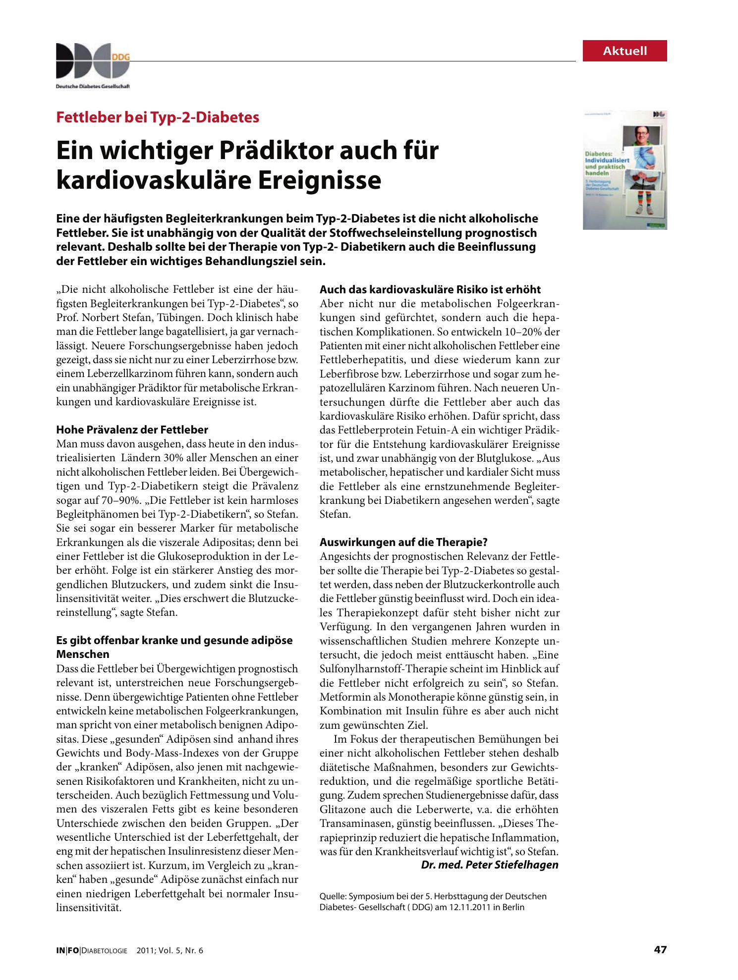 Vorschauseite 1: Ein wichtiger Prädiktor auch für kardiovaskuläre Ereignisse