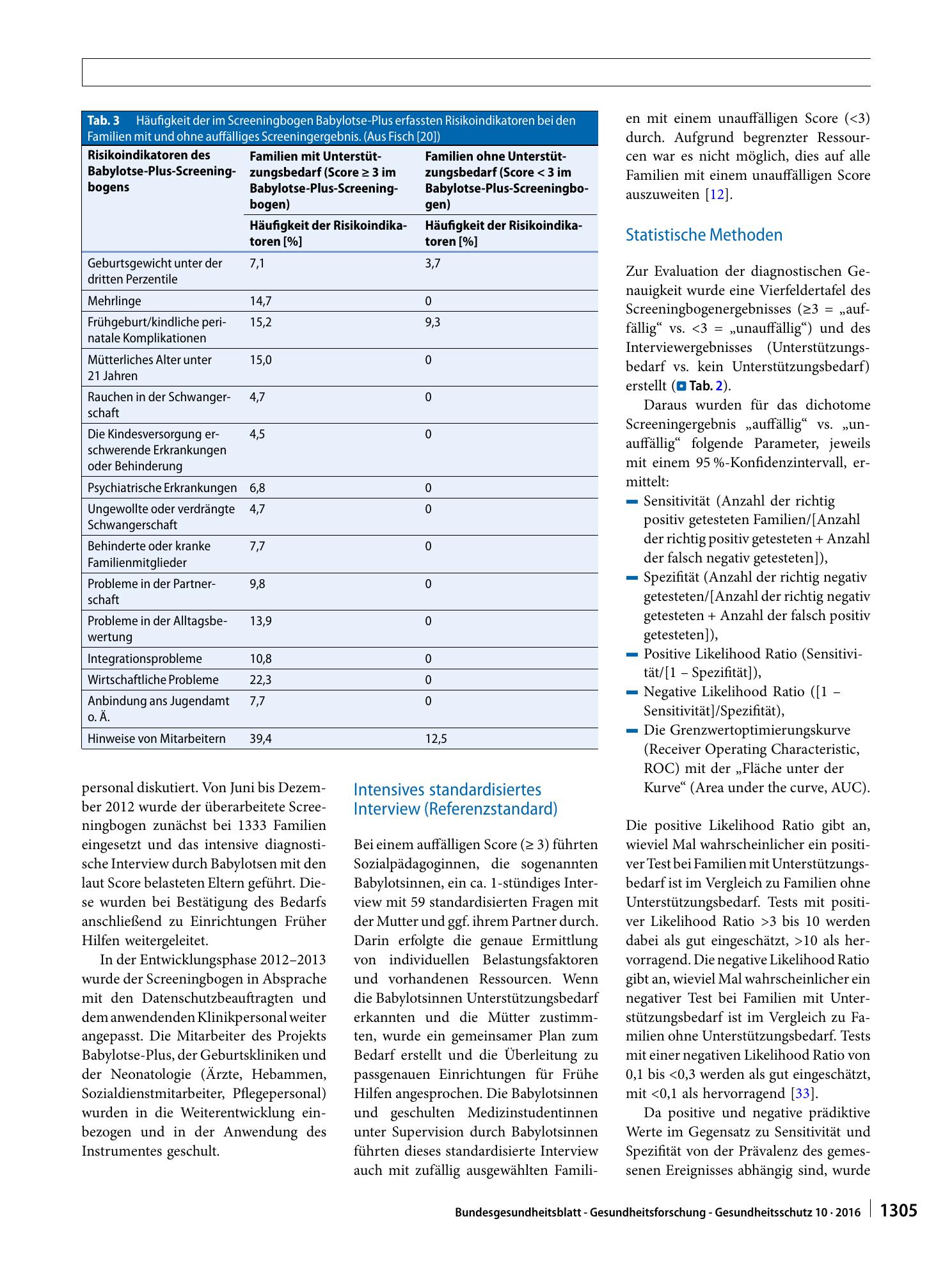 Vorschauseite 6: Evaluation des Babylotse-Plus-Screeningbogens