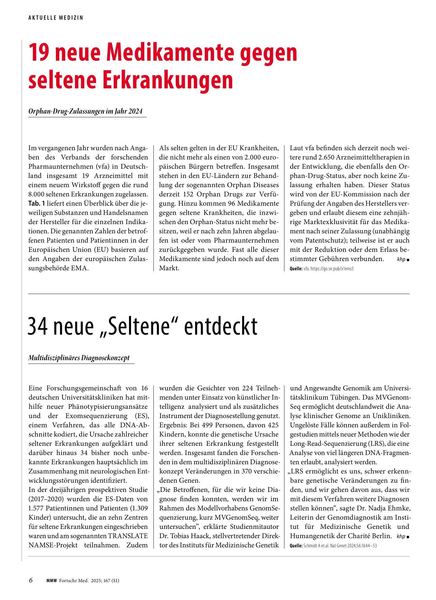 Vorschauseite 1: 34 neue „Seltene“ entdeckt