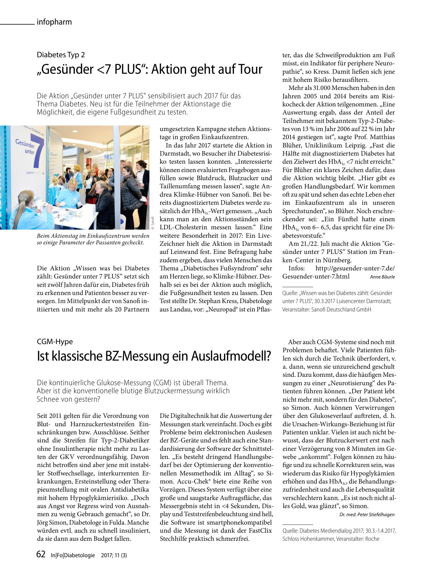 Vorschauseite 1: Ist klassische BZ-Messung ein Auslaufmodell?