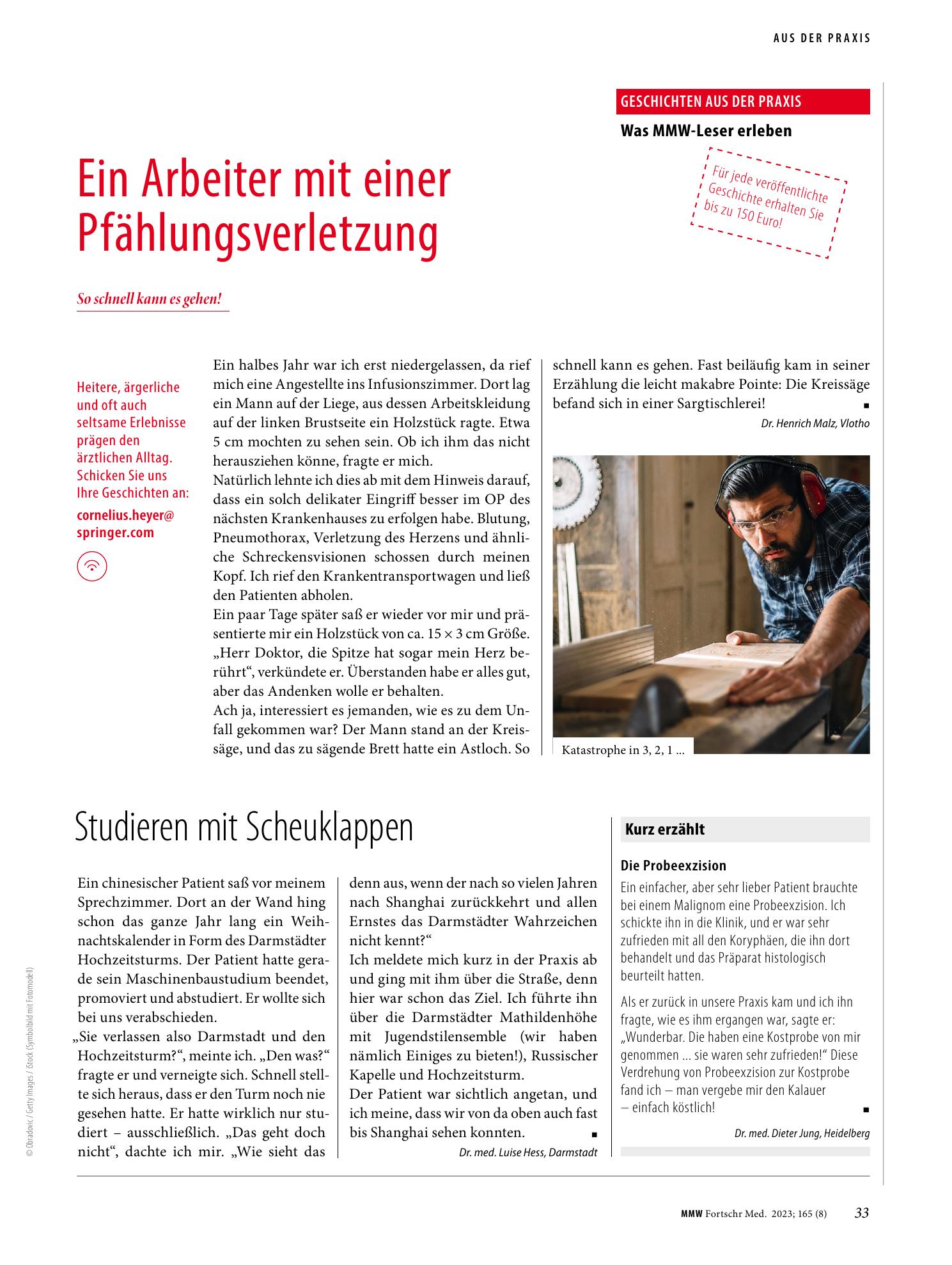 Vorschauseite 1: Studieren mit Scheuklappen
