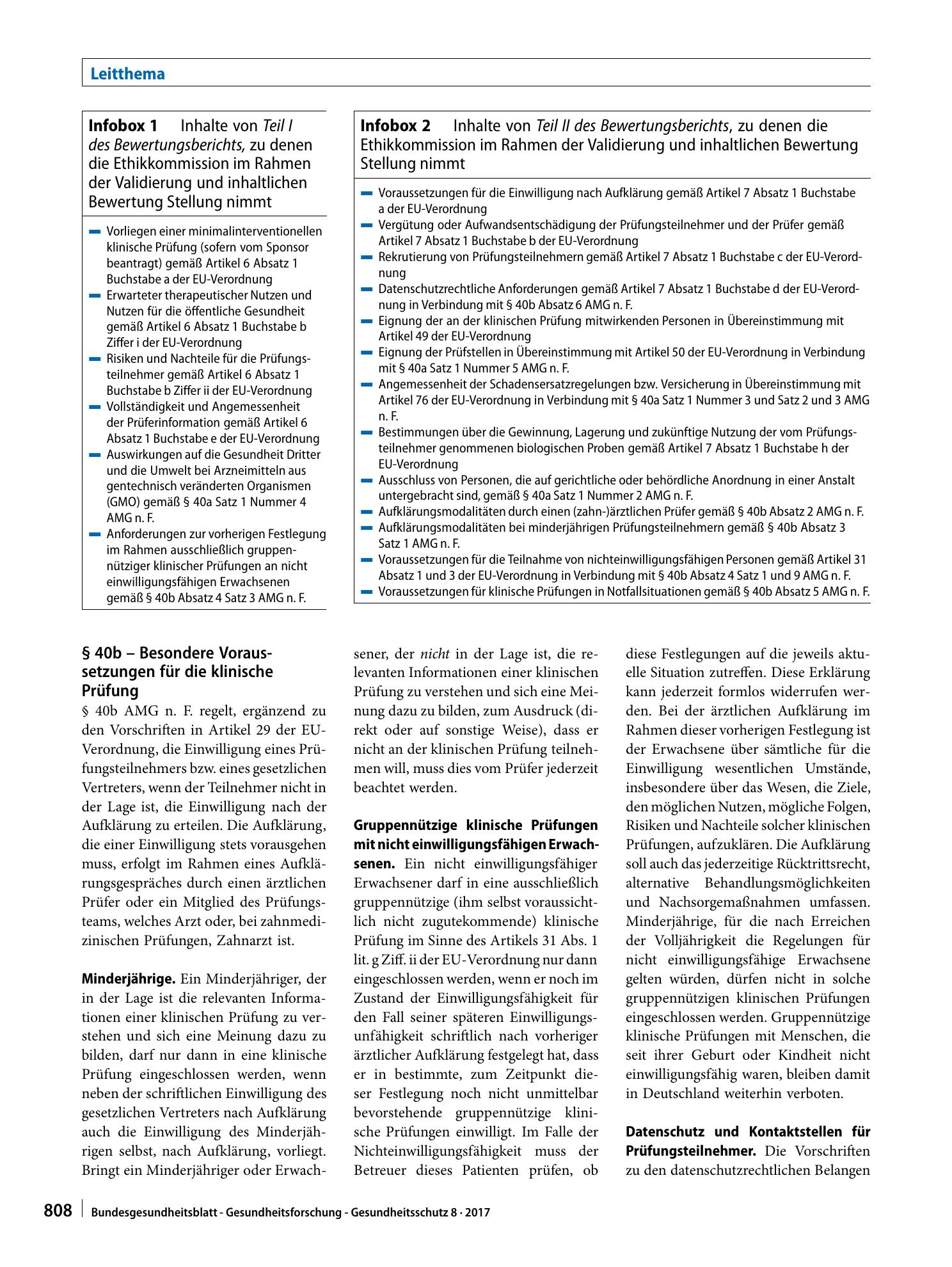 Vorschauseite 5: Änderungen des Arzneimittelgesetzes durch die EU-Verordnung zu klinischen Prüfungen