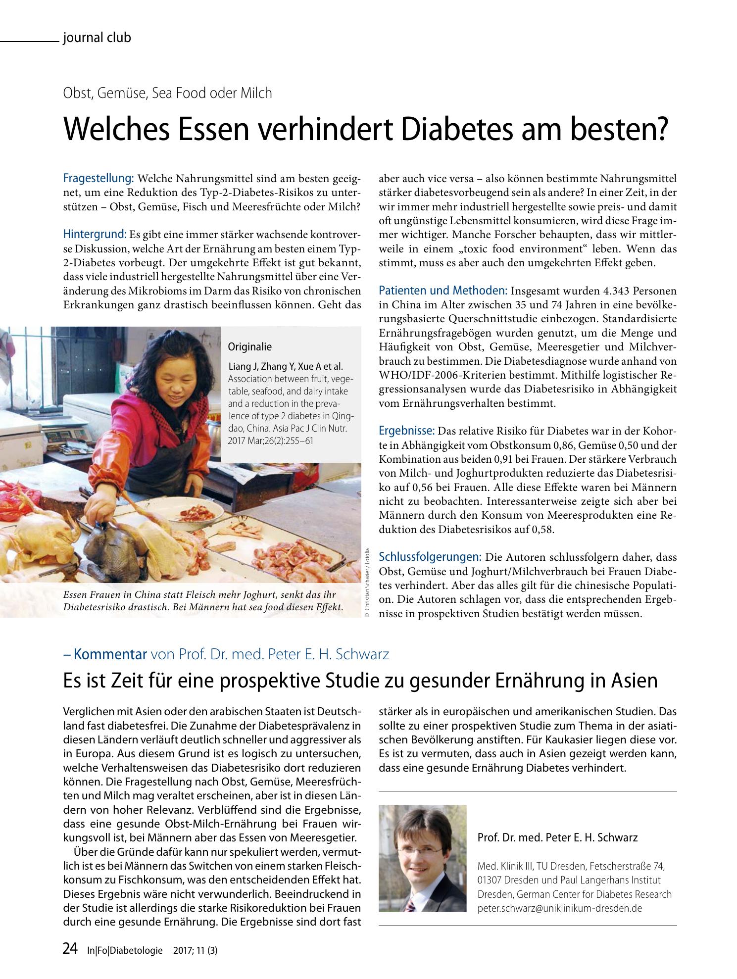 Vorschauseite 1: Welches Essen verhindert Diabetes am besten?