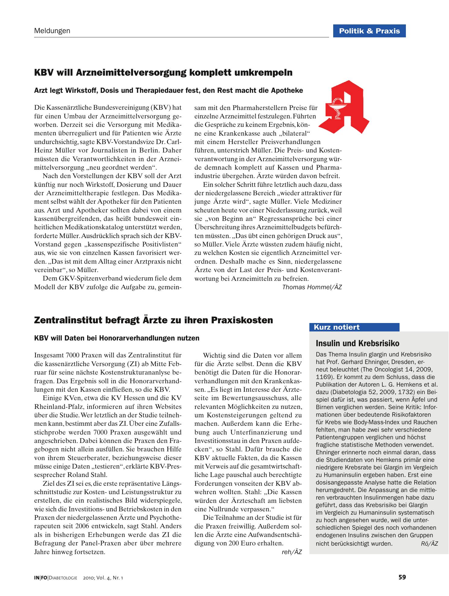 Vorschauseite 1: KBV will Arzneimittelversorgung komplett umkrempeln