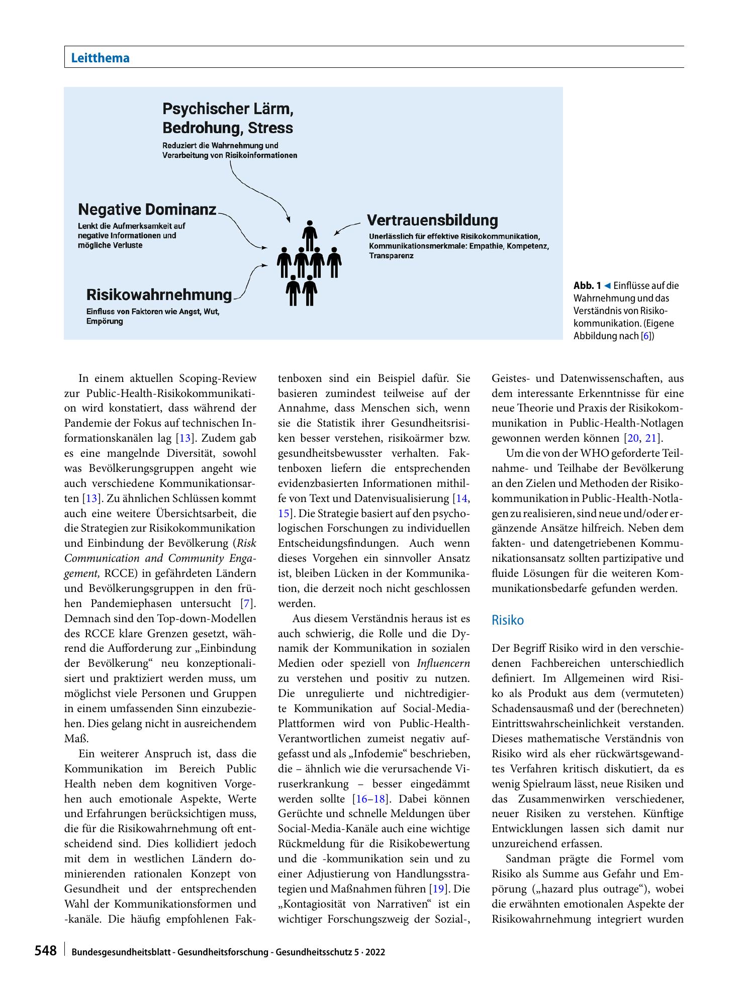 Vorschauseite 4: Ein neues Verständnis von Risikokommunikation in Public-Health-Notlagen