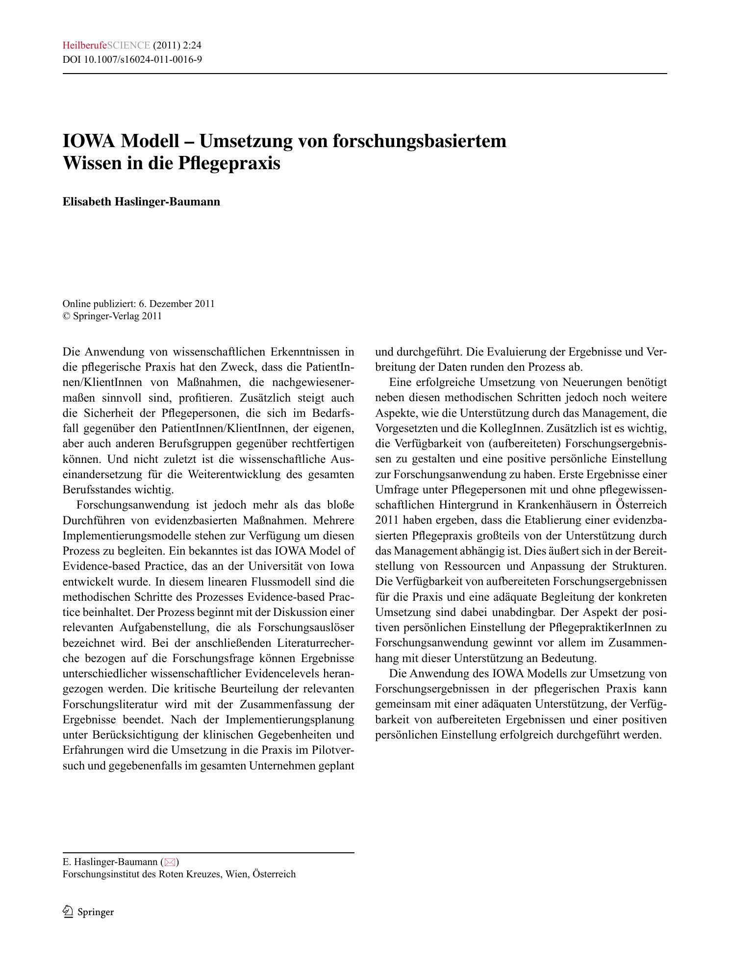 Vorschauseite 1: IOWA Modell