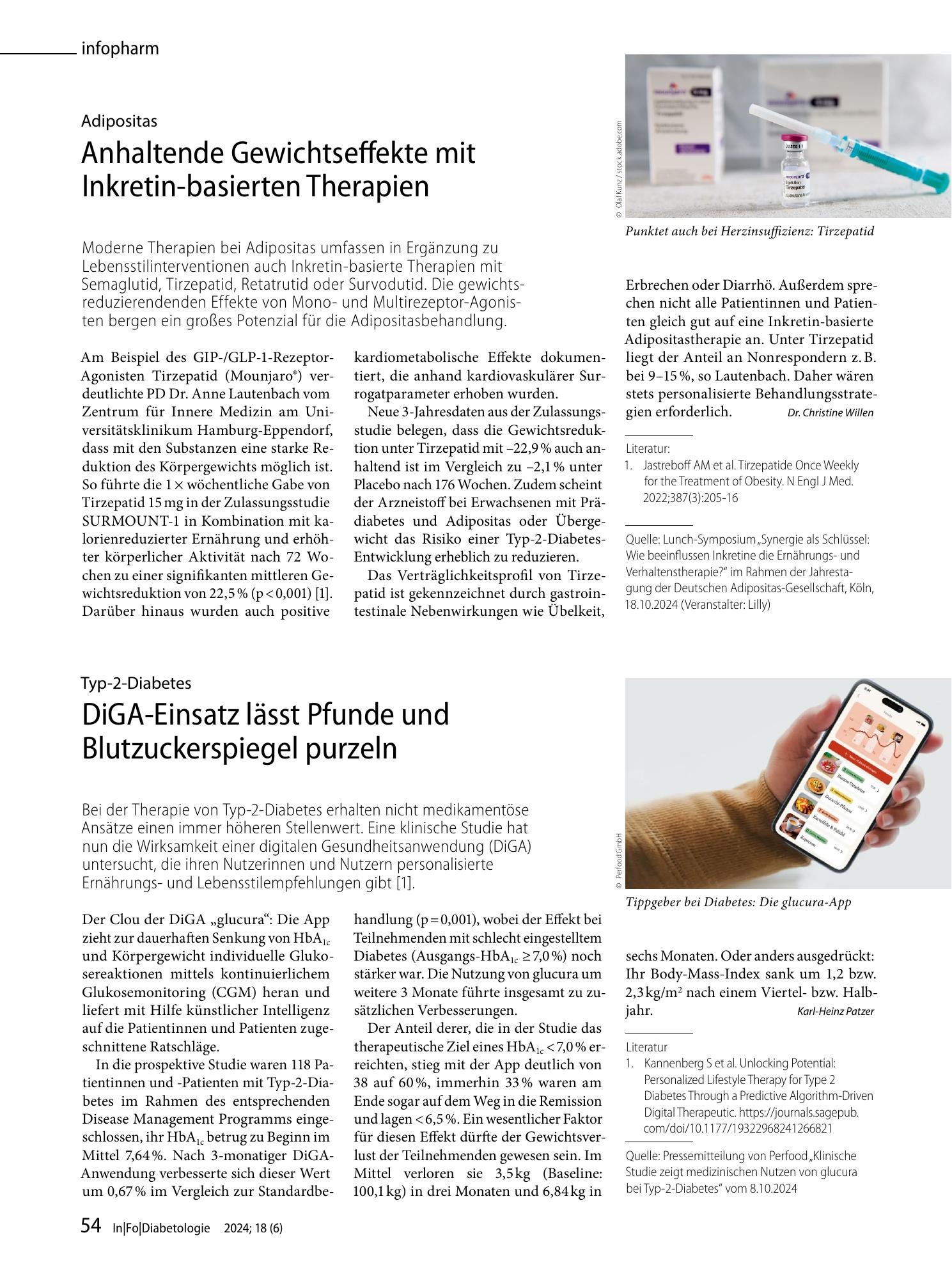 Vorschauseite 1: Anhaltende Gewichtseffekte mit Inkretin-basierten Therapien