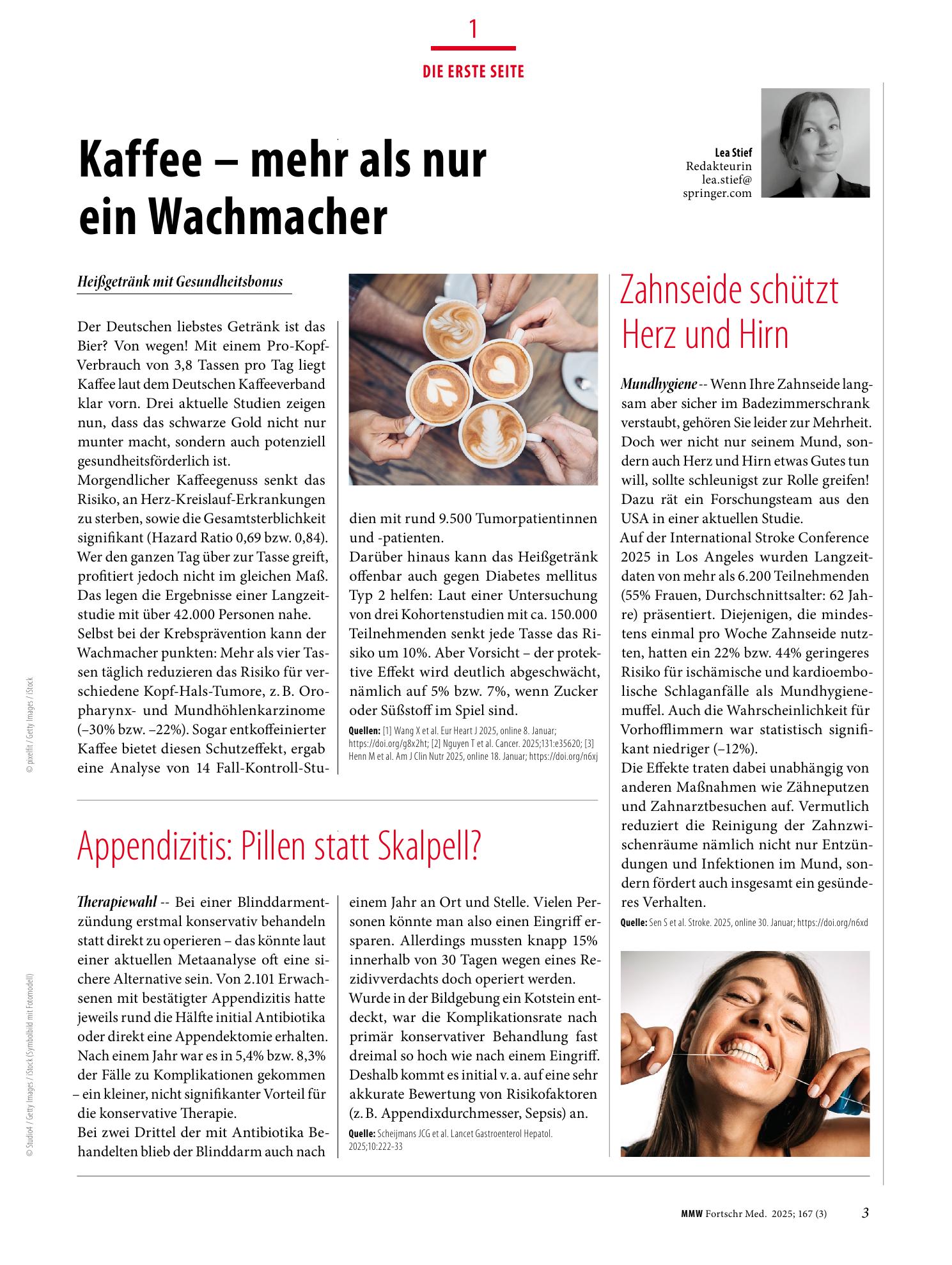Vorschauseite 1: Die Erste Seite