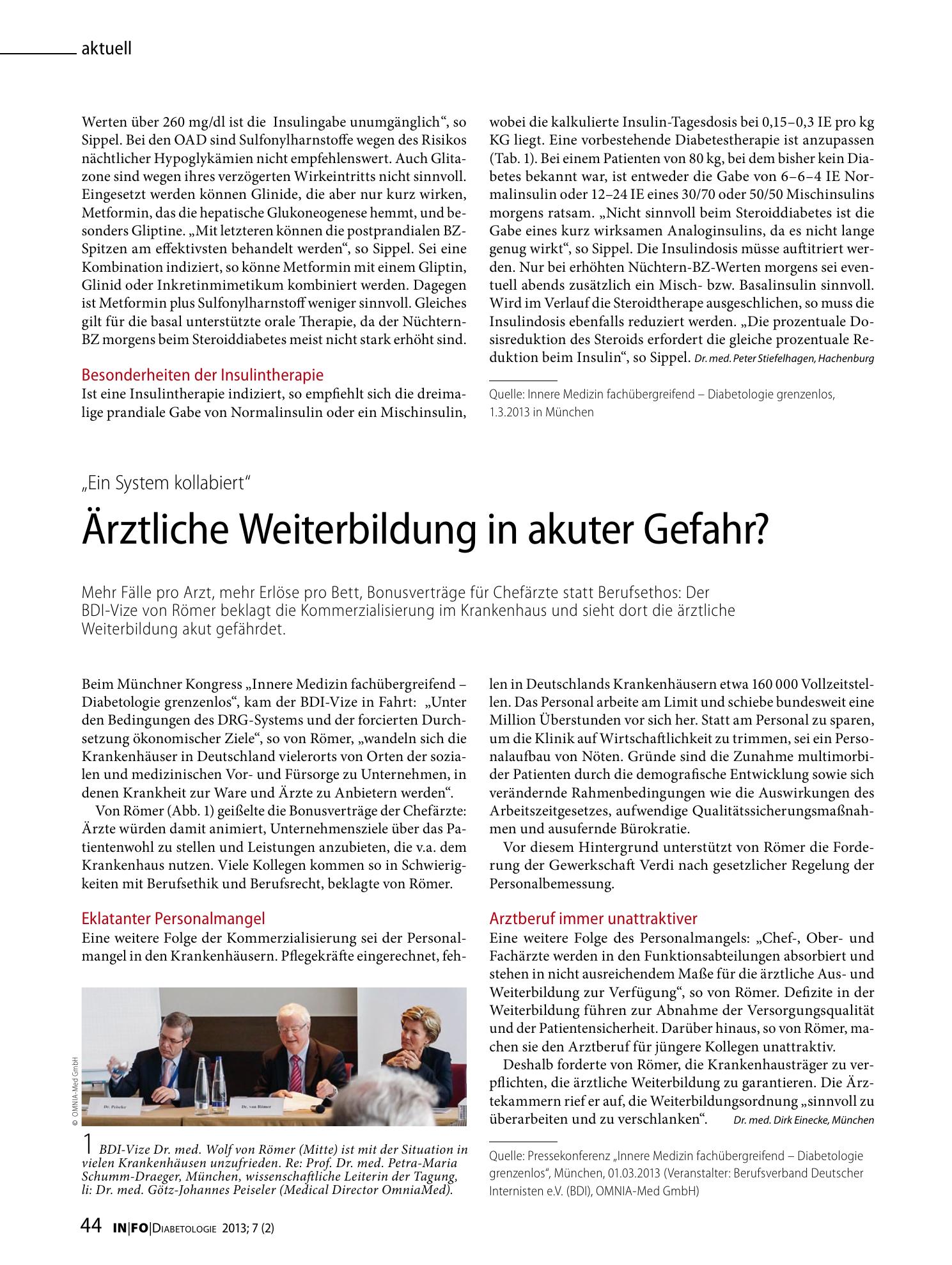 Vorschauseite 1: Ärztliche Weiterbildung in akuter Gefahr?