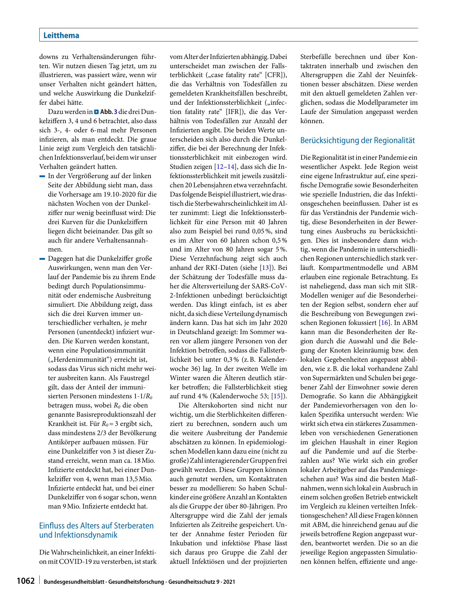 Vorschauseite 5: Der Beitrag von epidemiologischen Modellen zur Beschreibung des Ausbruchsgeschehens der COVID-19-Pandemie