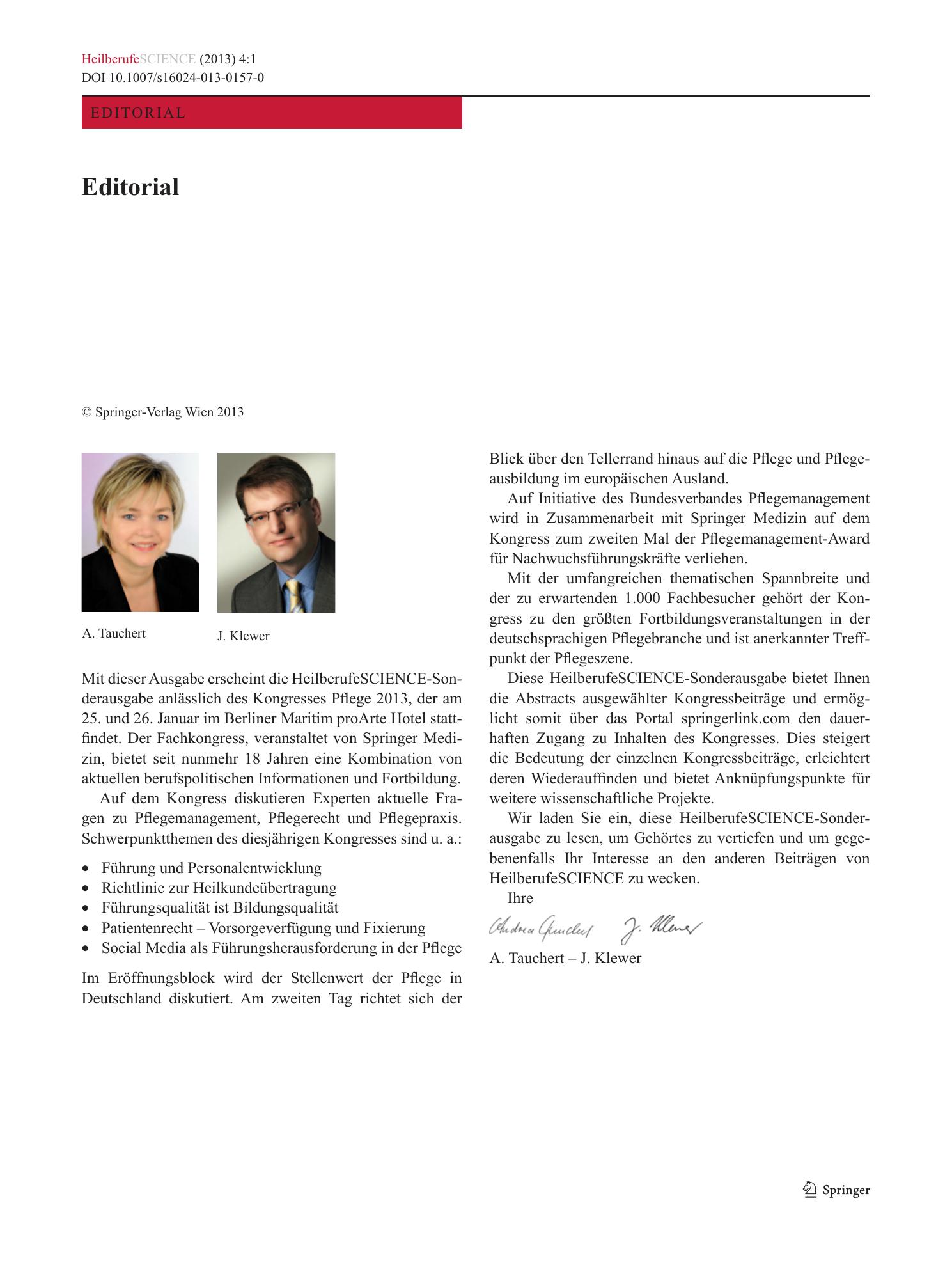 Vorschauseite 1: Editorial