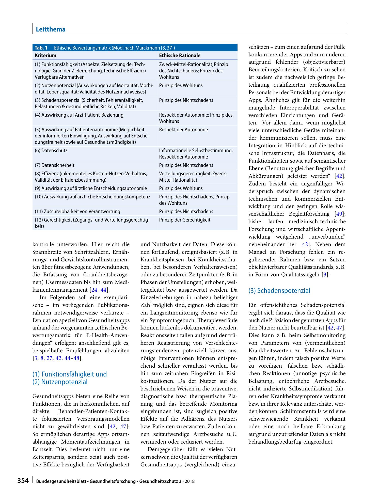 Vorschauseite 6: E-Health und Gesundheitsapps aus medizinethischer Sicht
