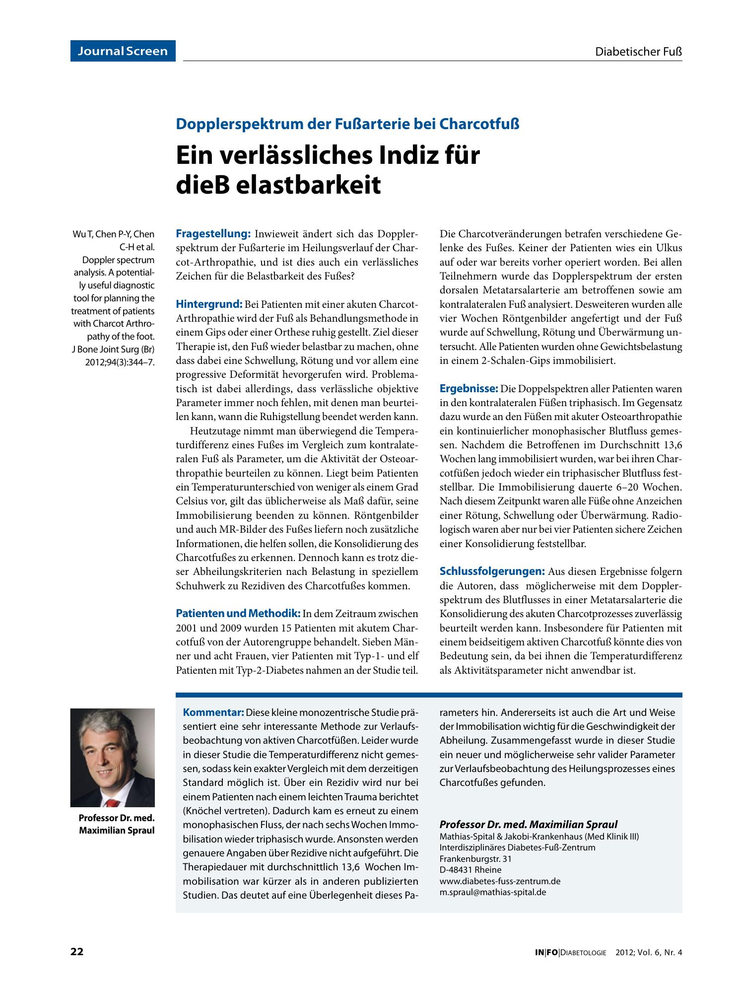 Vorschauseite 1: Ein verlässliches Indiz für die Belastbarkeit