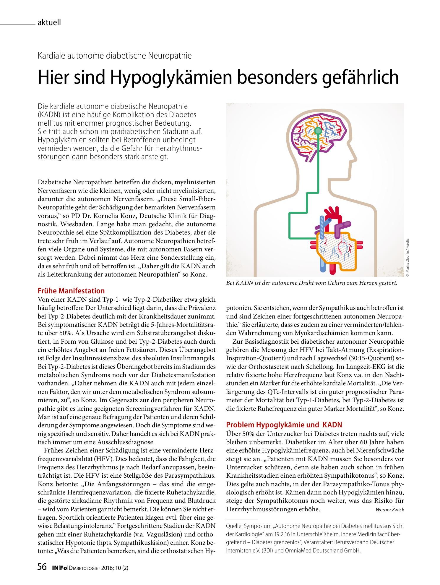 Vorschauseite 1: Hier sind Hypoglykämien besonders gefährlich