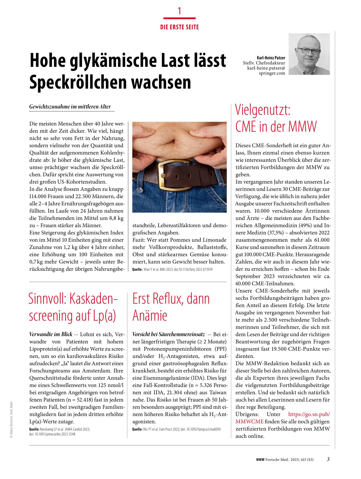 Vorschauseite 1: Die erste Seite