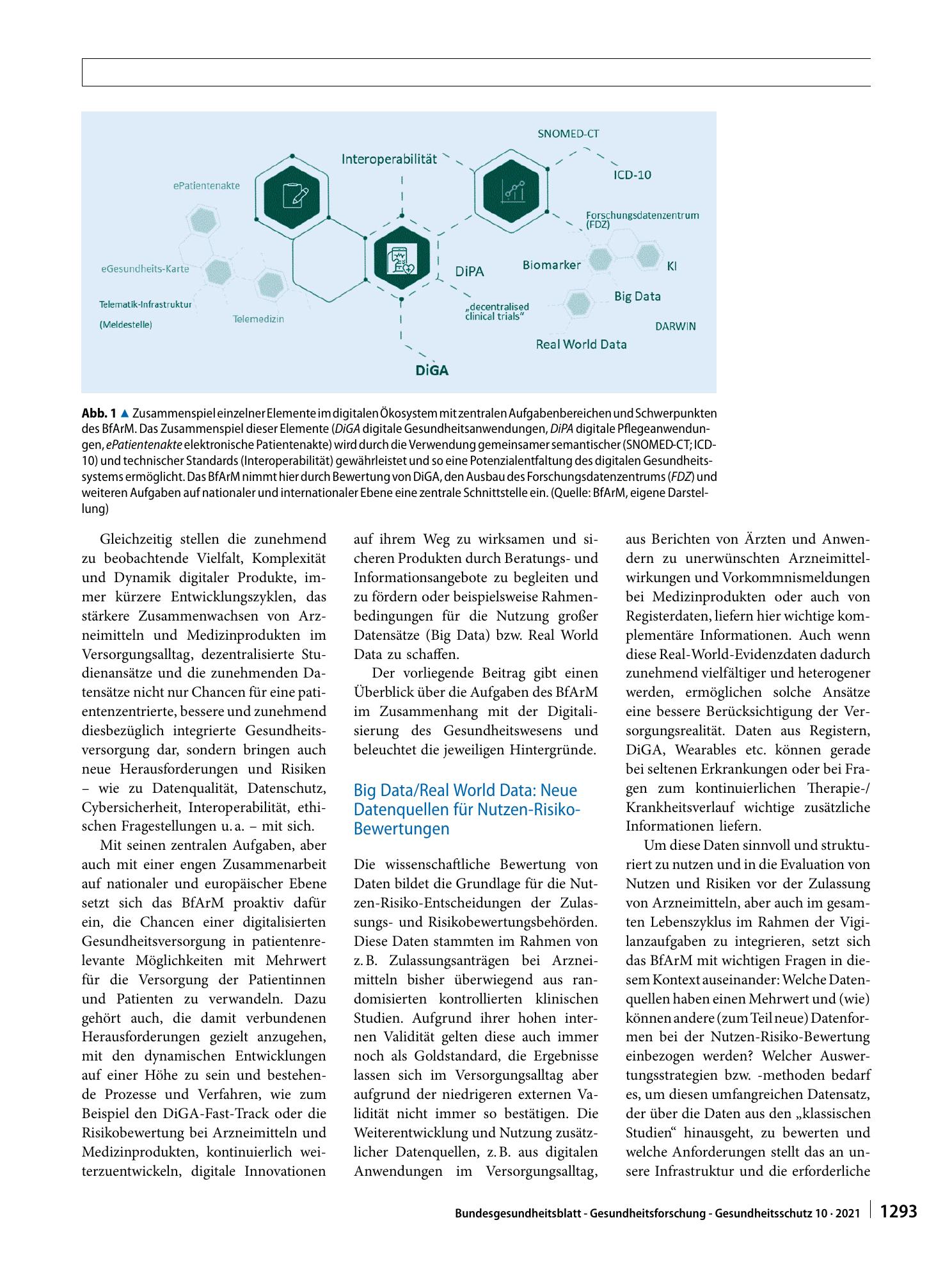 Vorschauseite 2: Beitrag des BfArM zur Potenzialentfaltung der Digitalisierung im Gesundheitswesen – digital readiness@BfArM