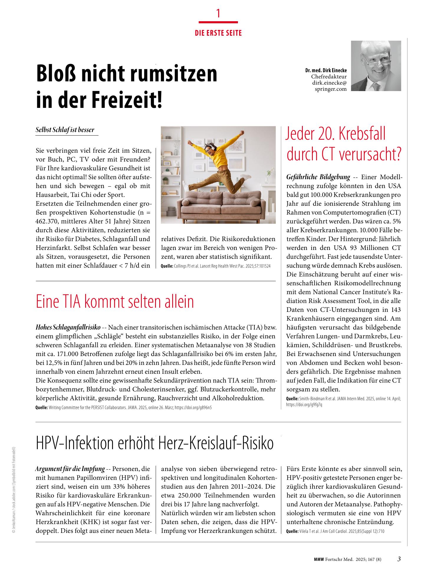 Vorschauseite 1: Die Erste Seite