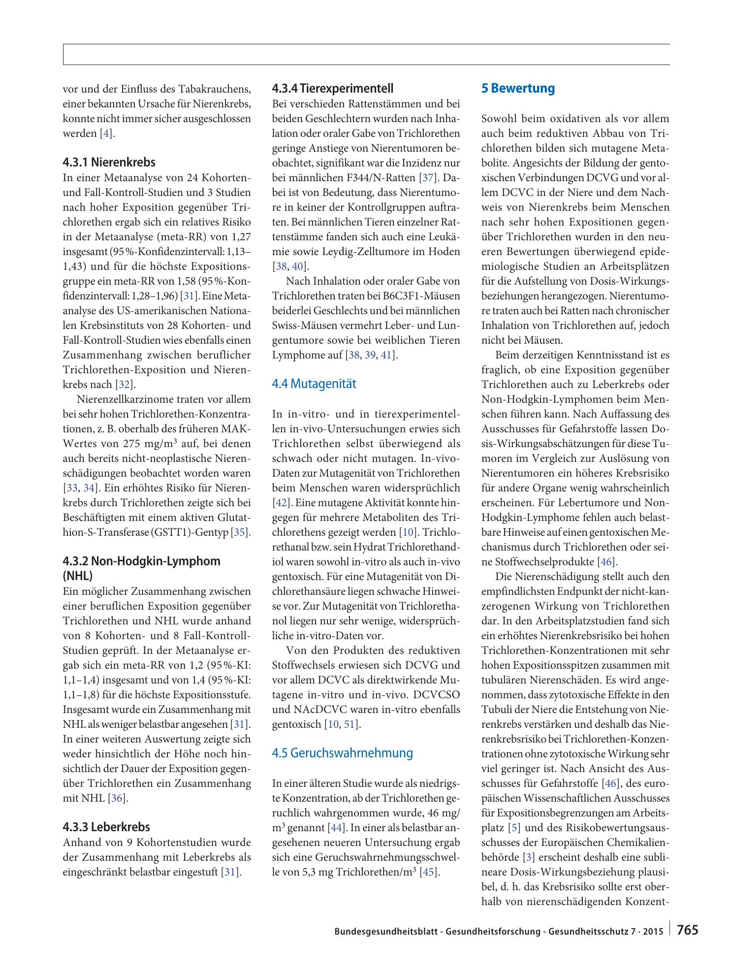 Vorschauseite 4: Gesundheitliche Bewertung von Trichlorethen in der Innenraumluft