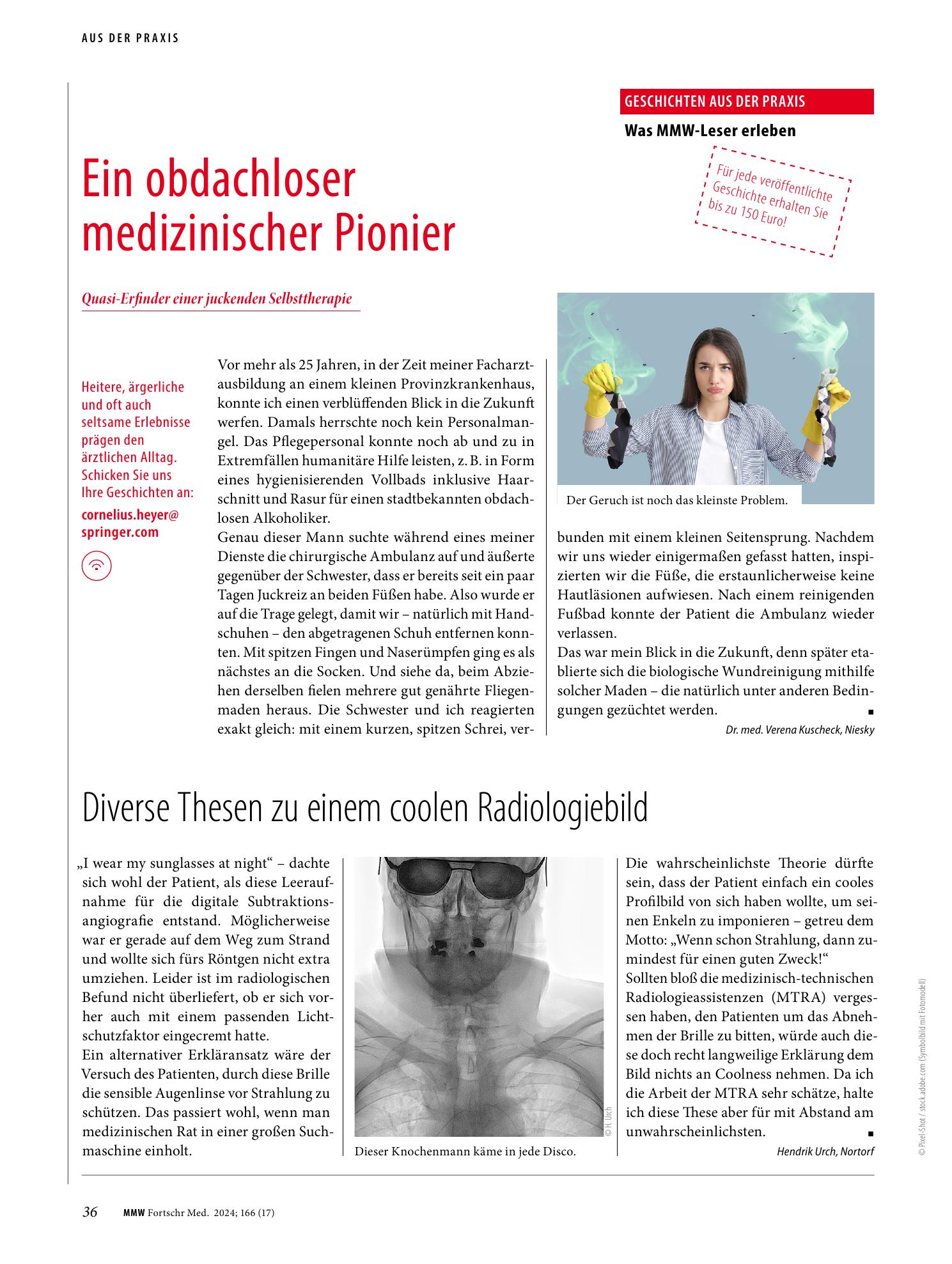Vorschauseite 1: Ein obdachloser medizinischer Pionier