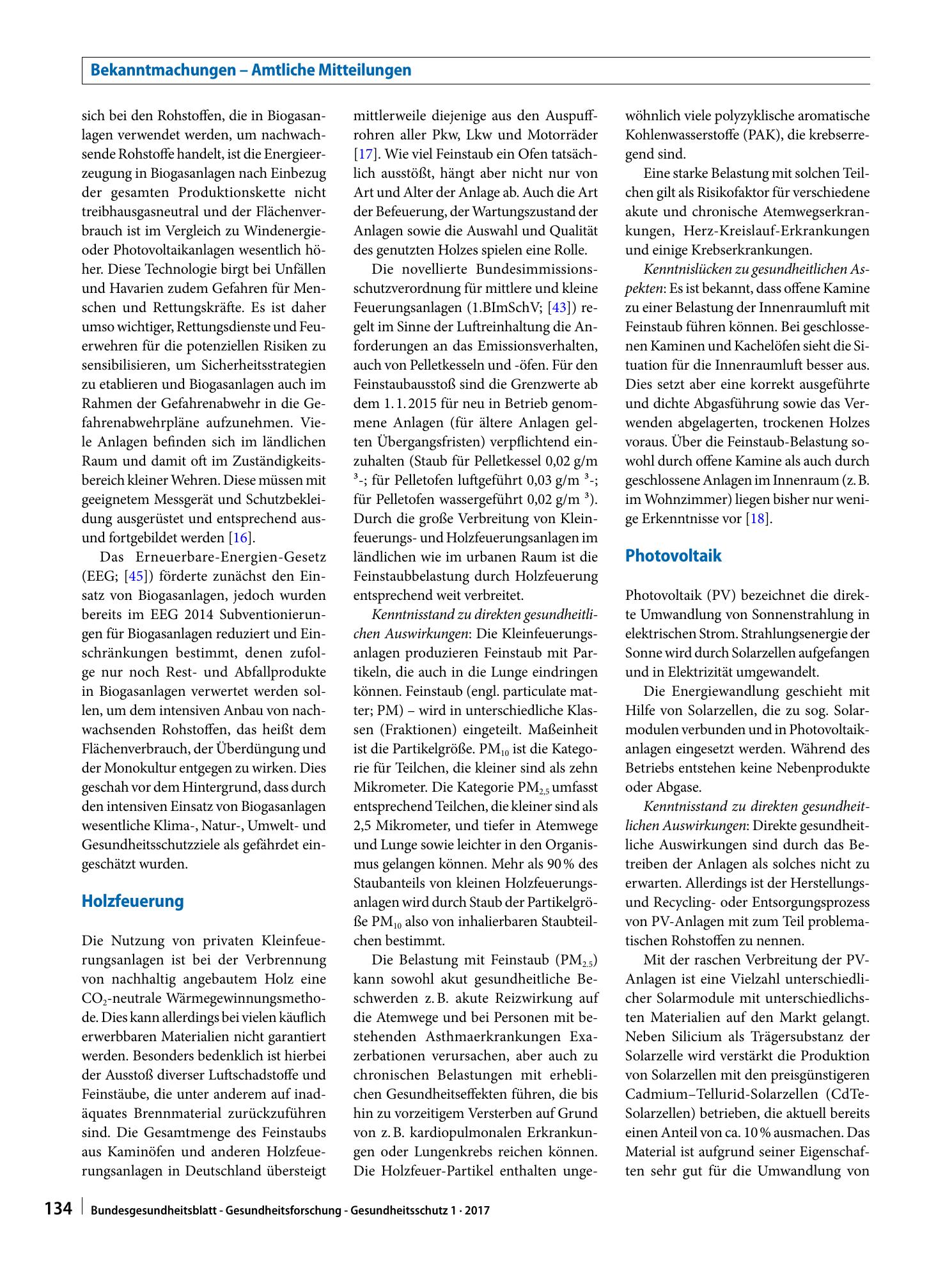 Vorschauseite 5: Gesundheitliche Bewertung von Maßnahmen und Energieträgern im Rahmen der Energiewende aus umweltmedizinischer Sicht