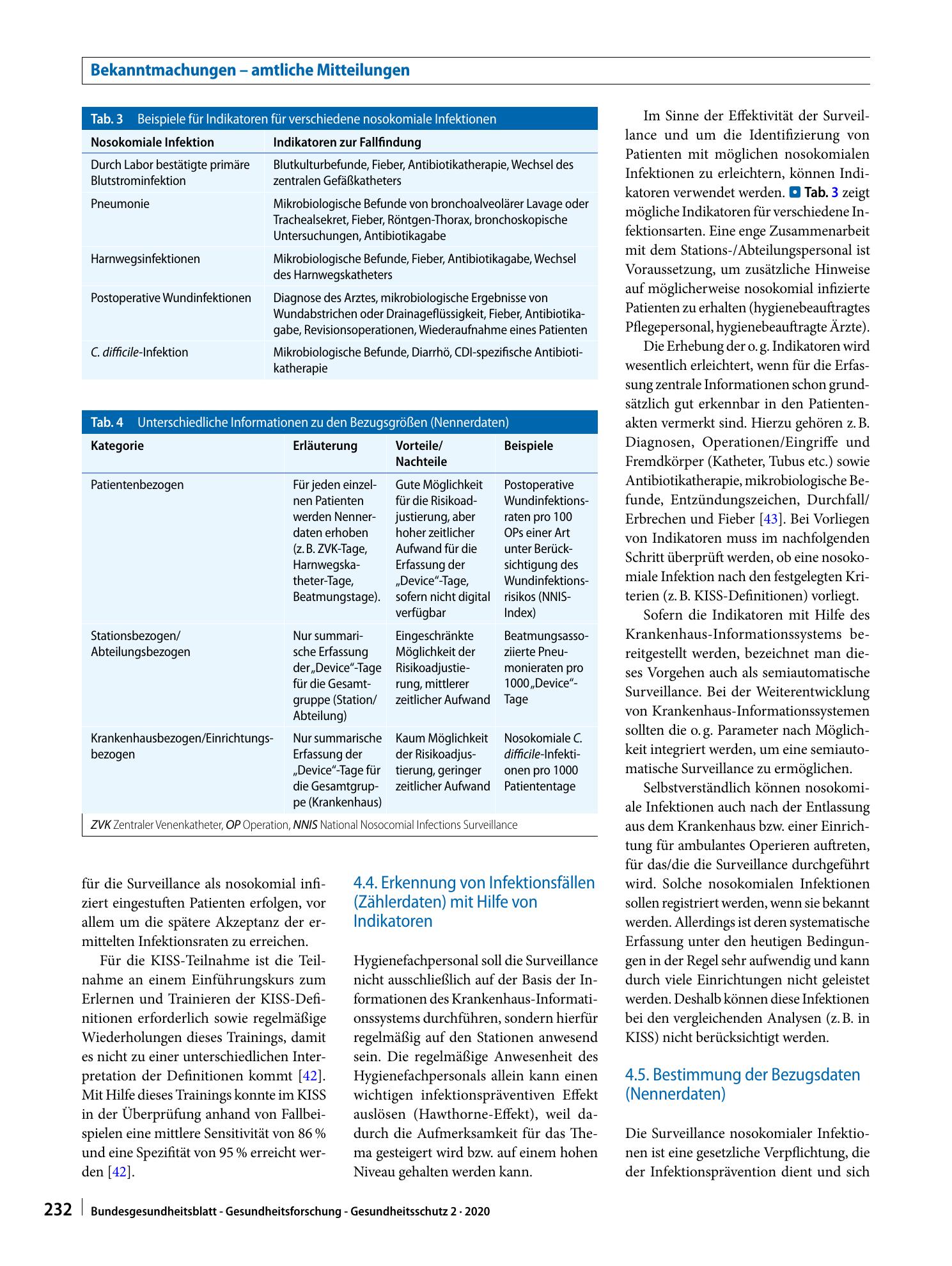 Vorschauseite 5: Surveillance von nosokomialen Infektionen