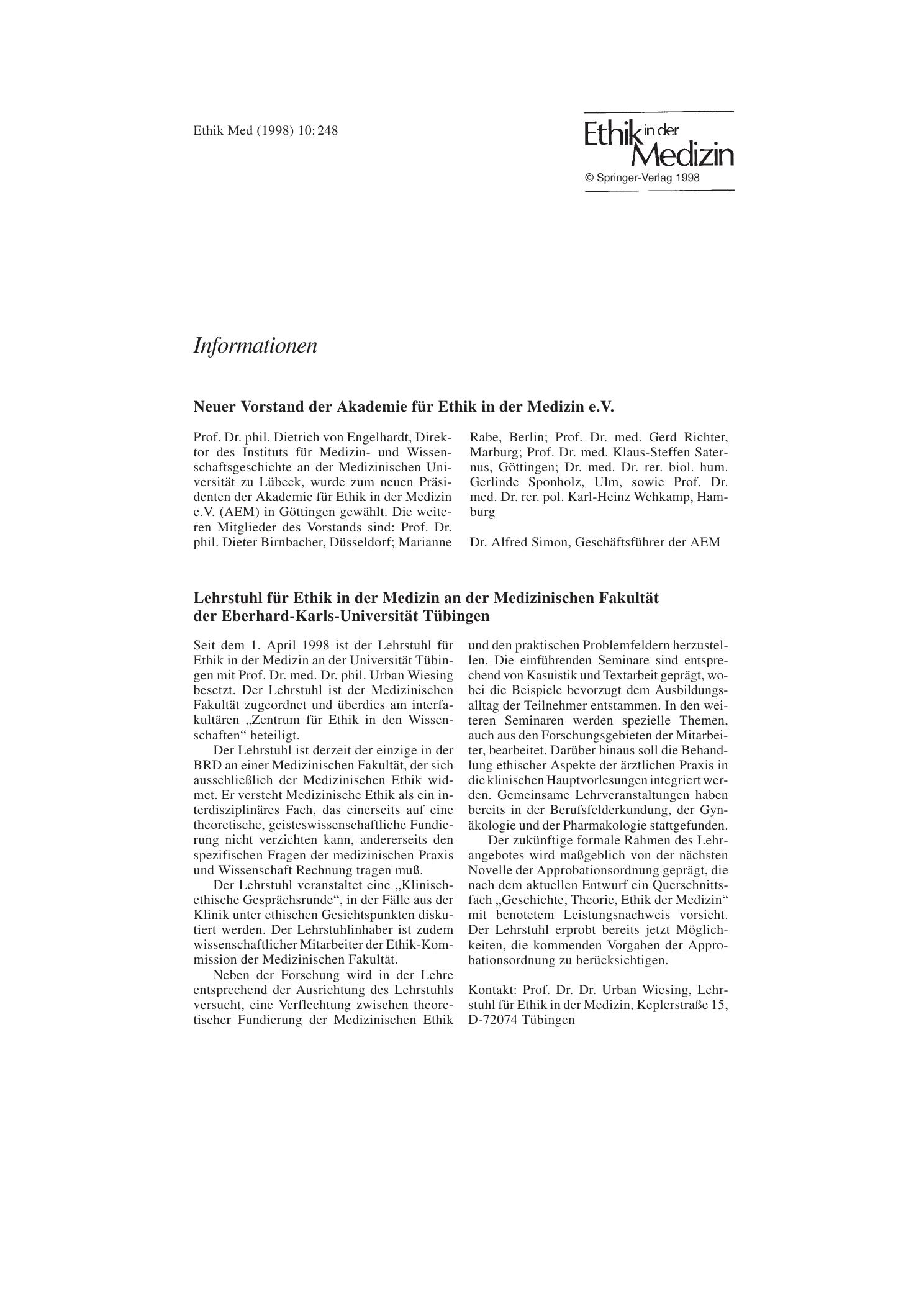 Vorschauseite 1: Informationen