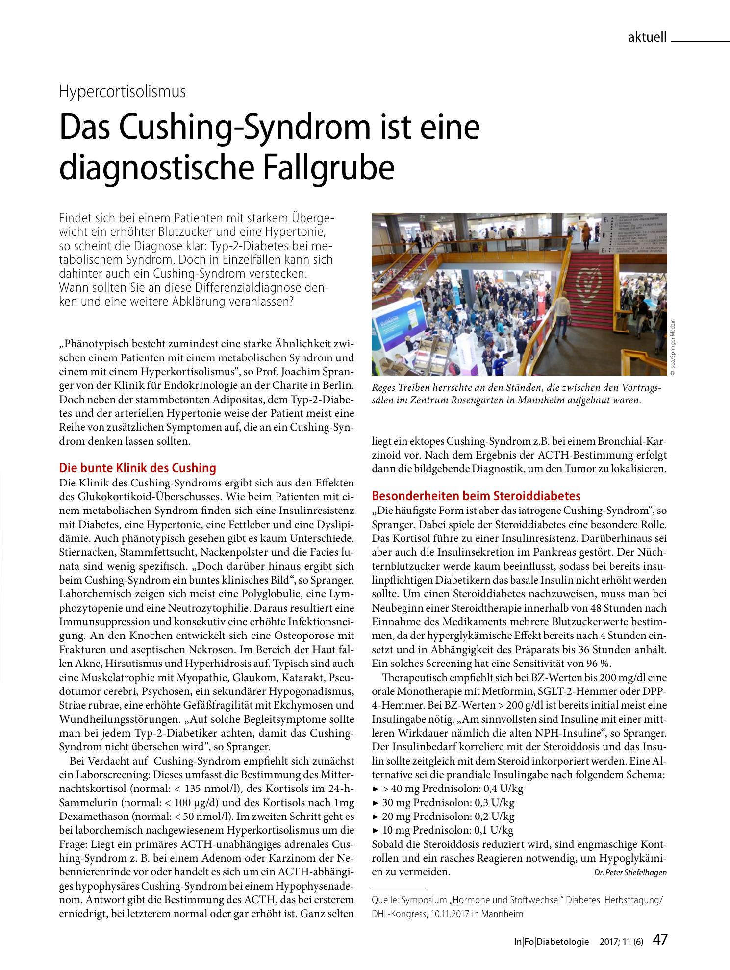 Vorschauseite 1: Das Cushing-Syndrom ist eine diagnostische Fallgrube